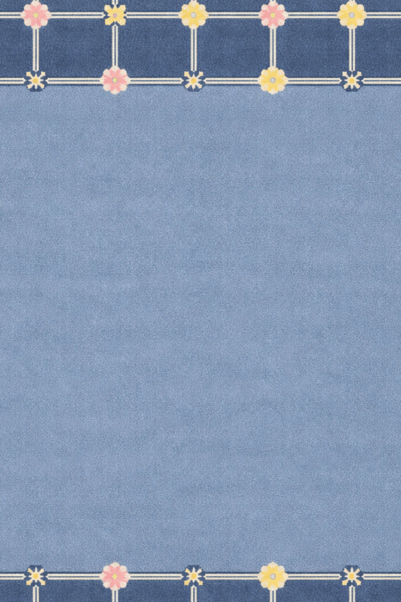Woolen Handtufted Carpet_ Blue Blossom