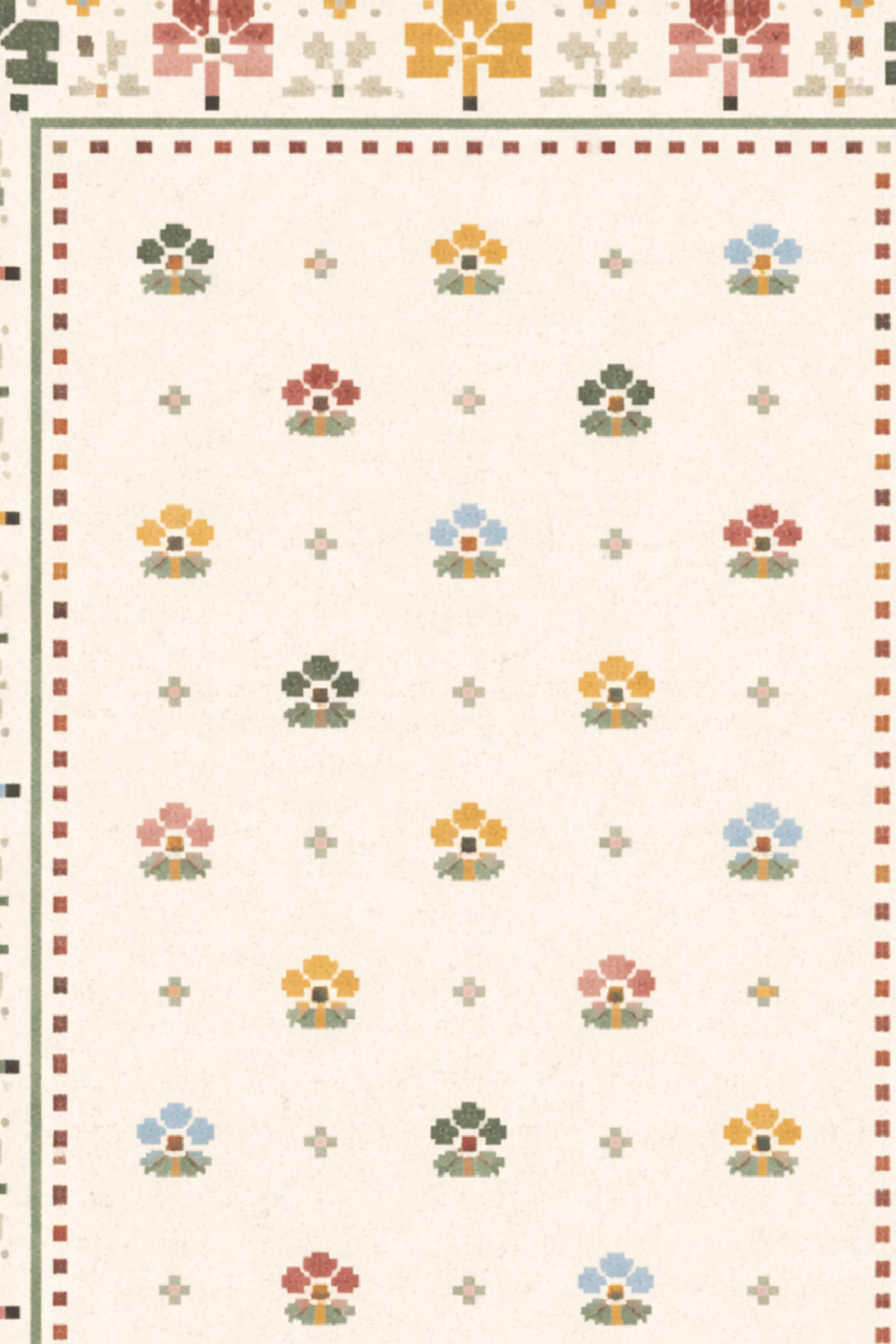 Woolen Handtufted Carpet_ Rang Phool