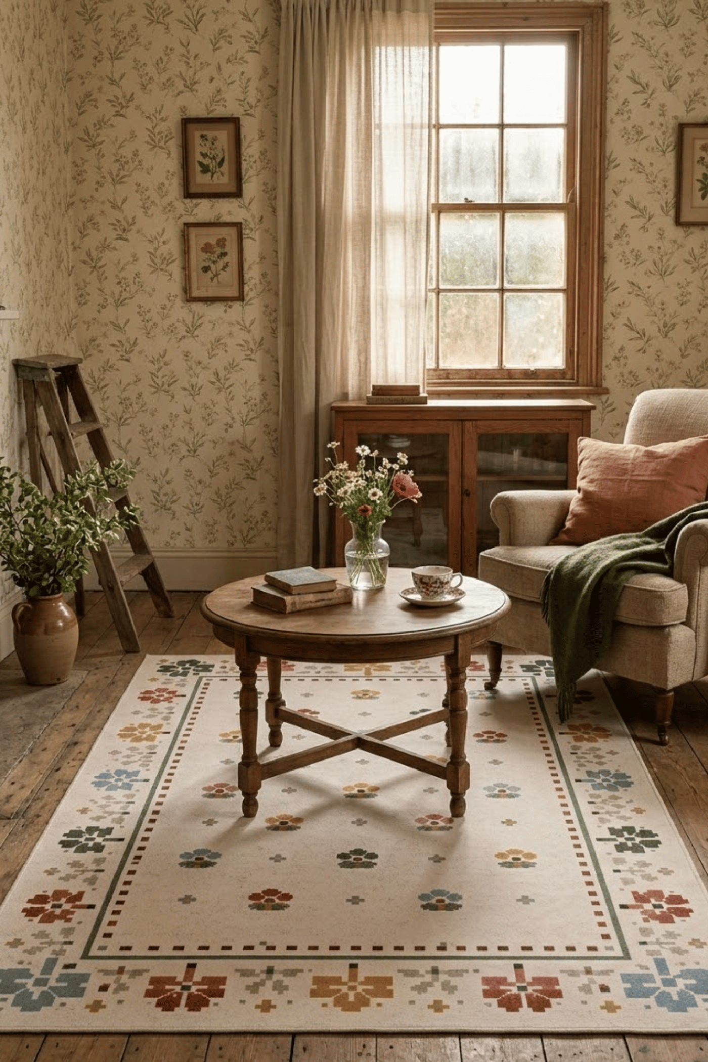 Woolen Handtufted Carpet_ Rang Phool