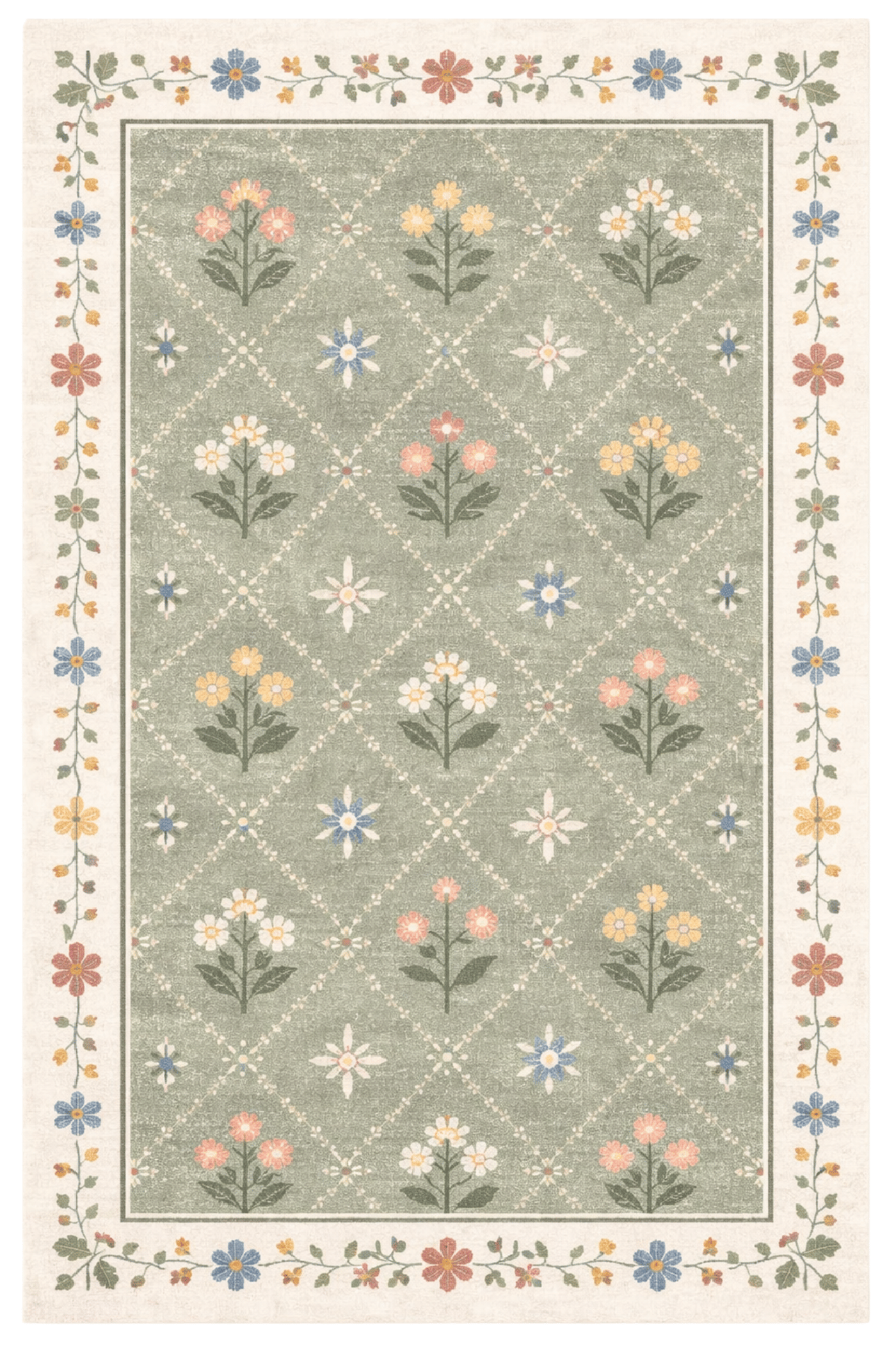 Woolen Handtufted Carpet_ Phool Vatika