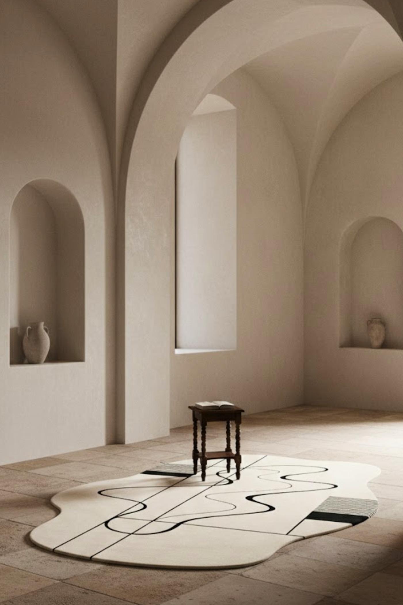 Woolen Handtufted Carpet_ Rekhantar