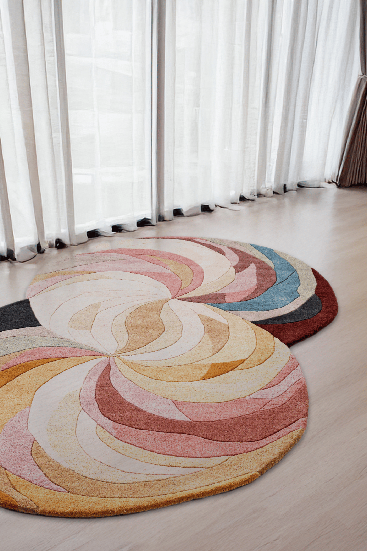 Wool Handtufted Carpet _ Vintage Whirl