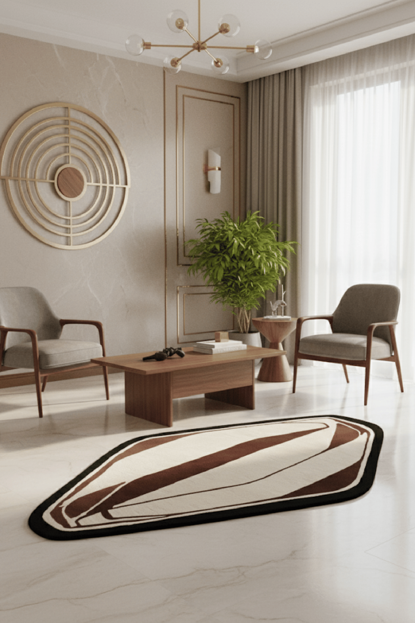 Woolen Handtufted Carpet_ Pear
