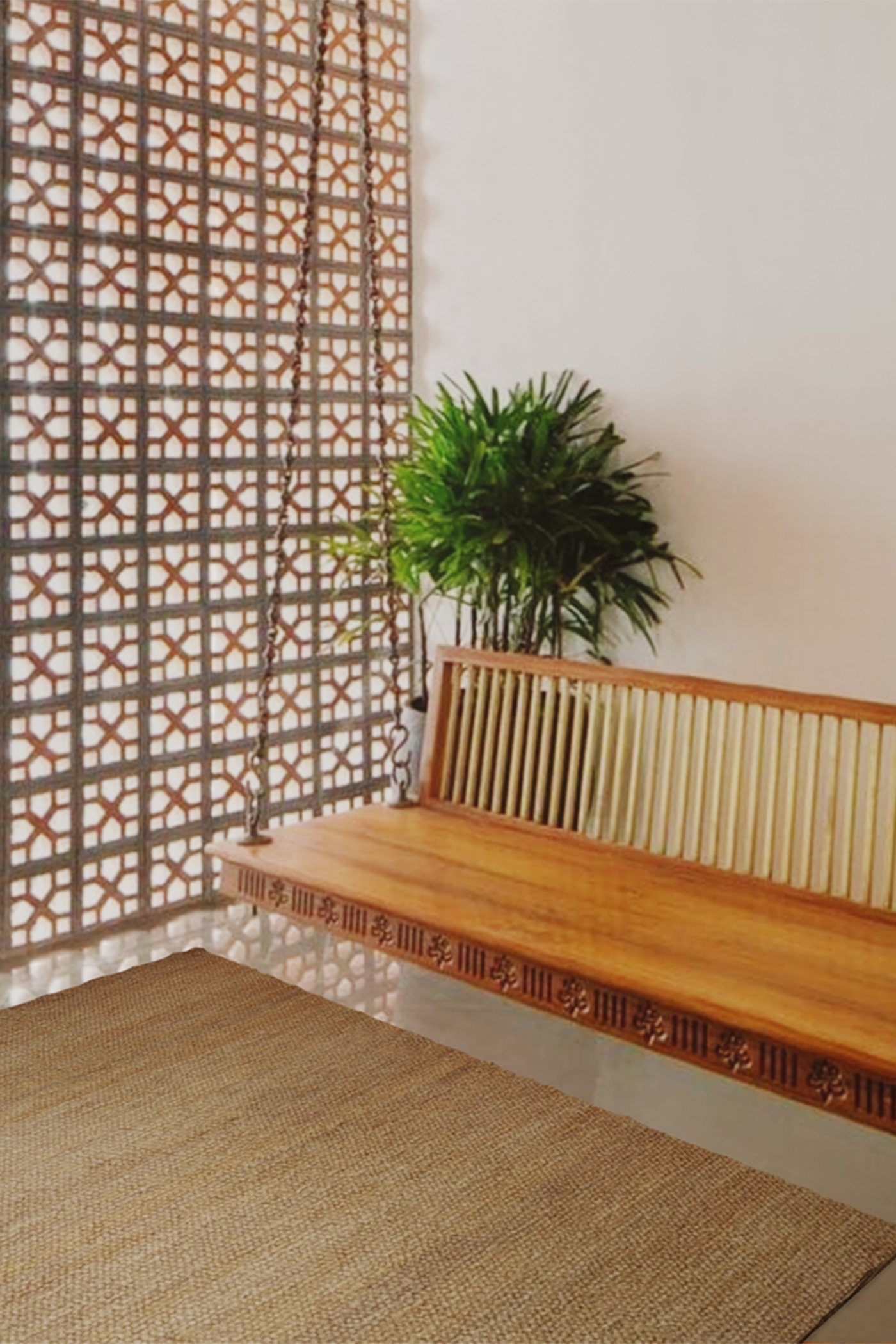 Hemp Hand Woven Rug: Natural Loop