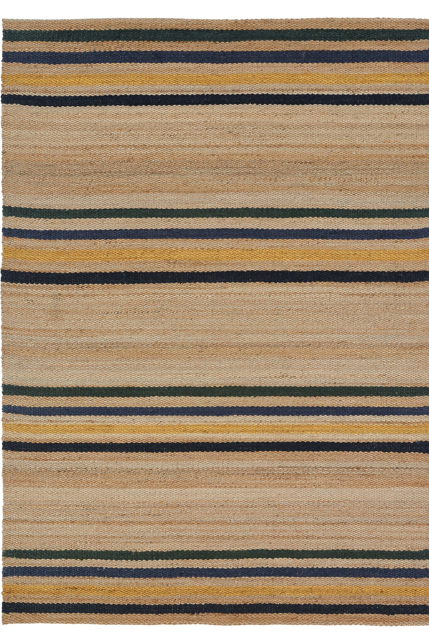 Hemp HandWoven Rug _Multi Stripe