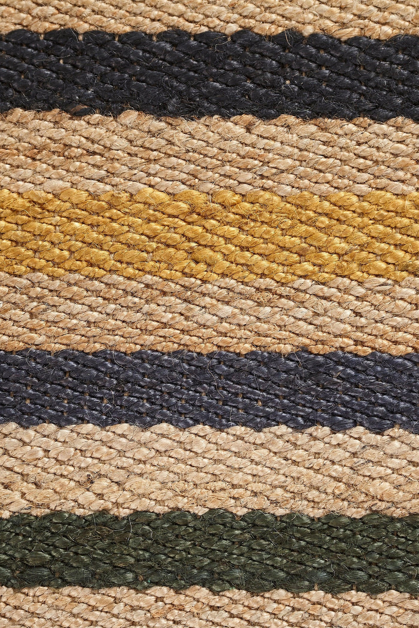 Hemp HandWoven Rug _Multi Stripe
