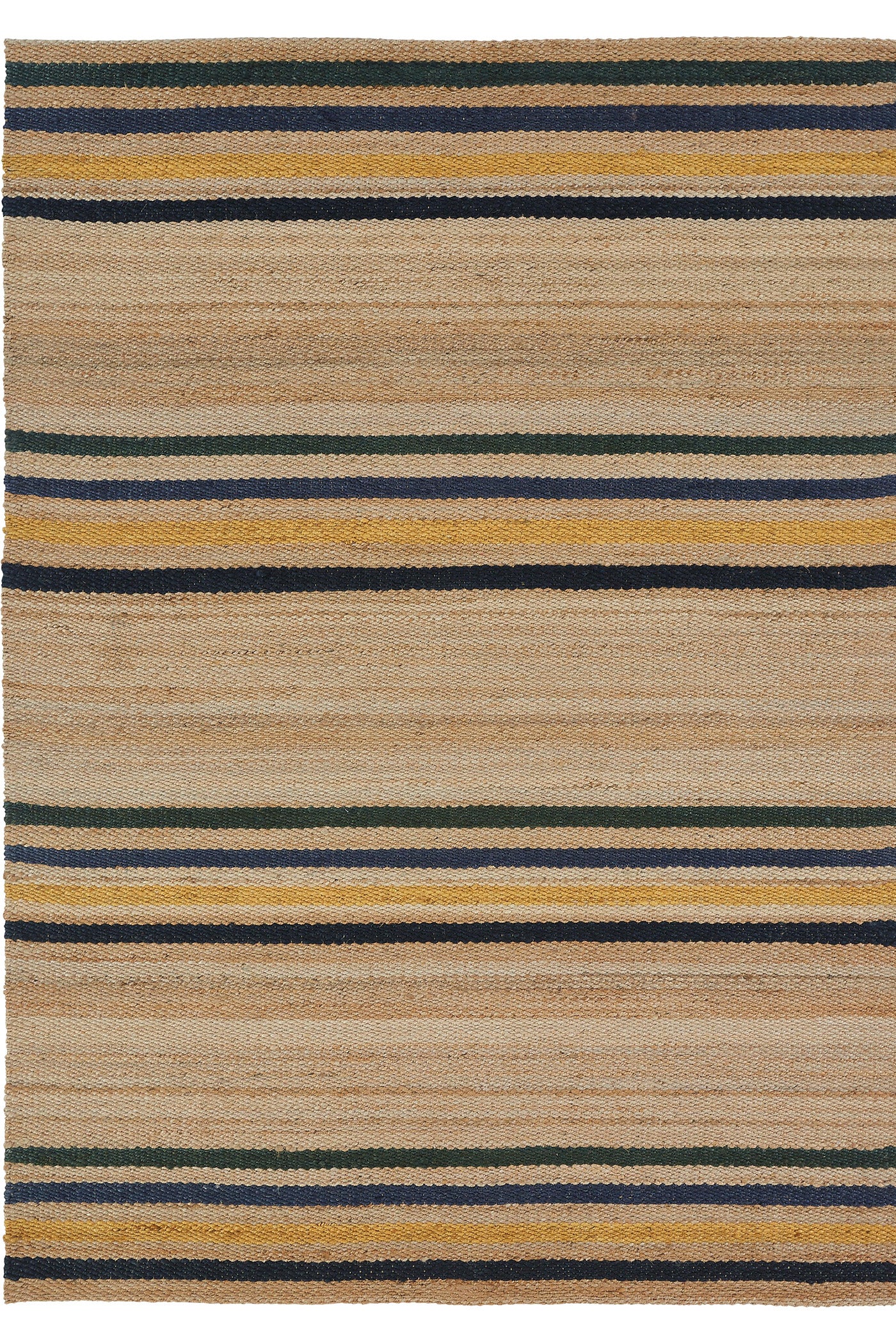 Hemp HandWoven Rug _Multi Stripe
