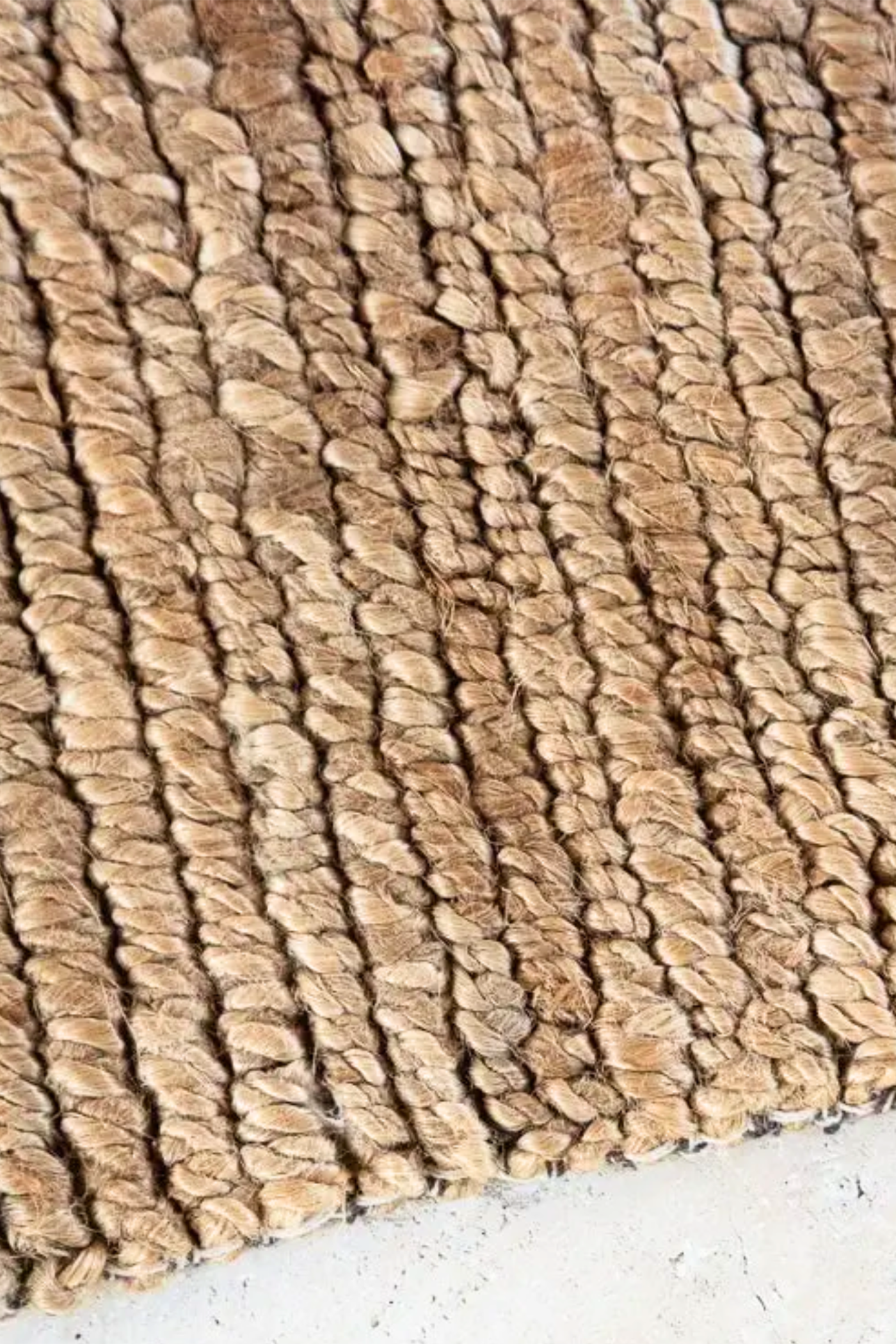 Hemp Handknotted Carpet _ Loop Natural
