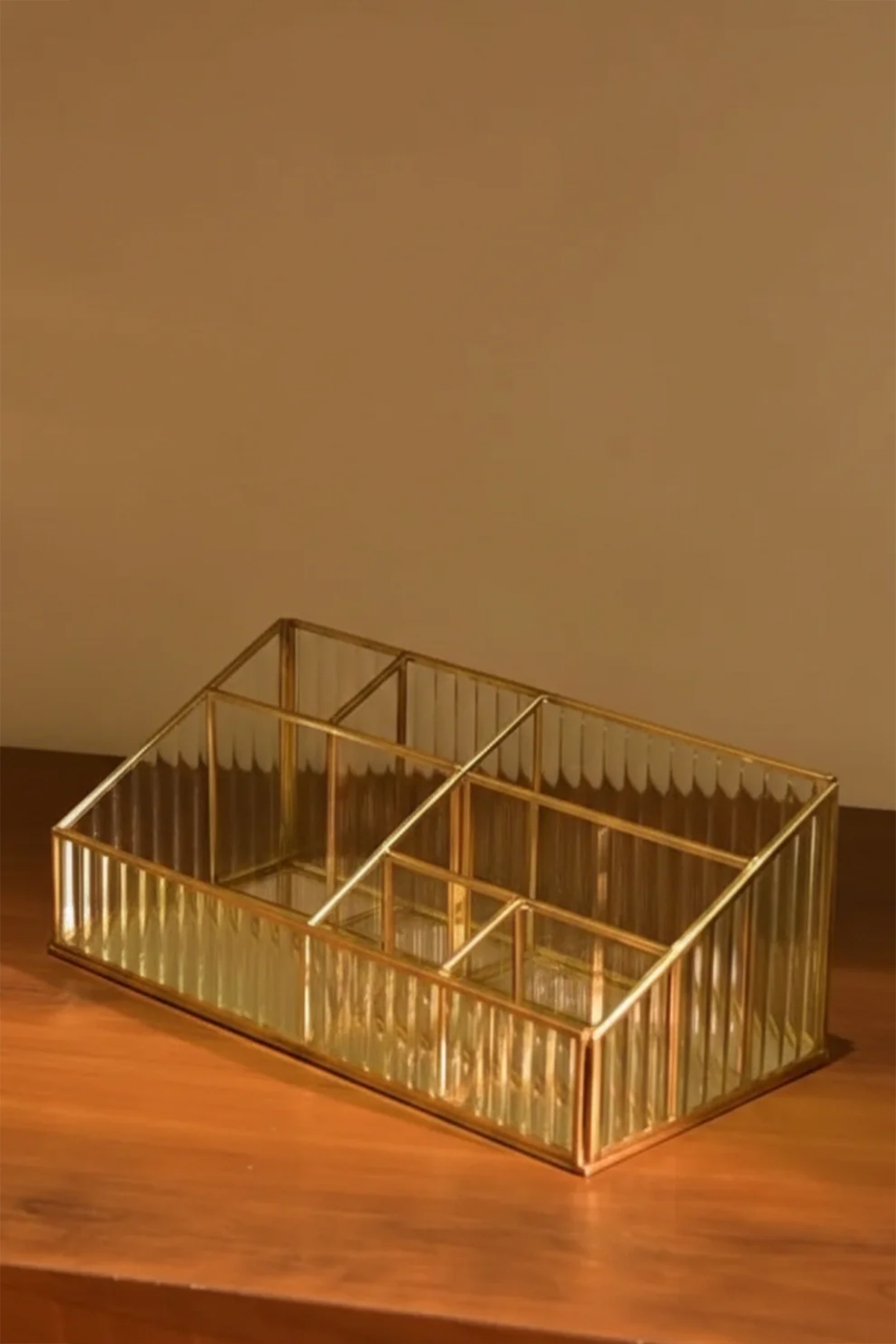 Brass Display Brass & Glass Organiser