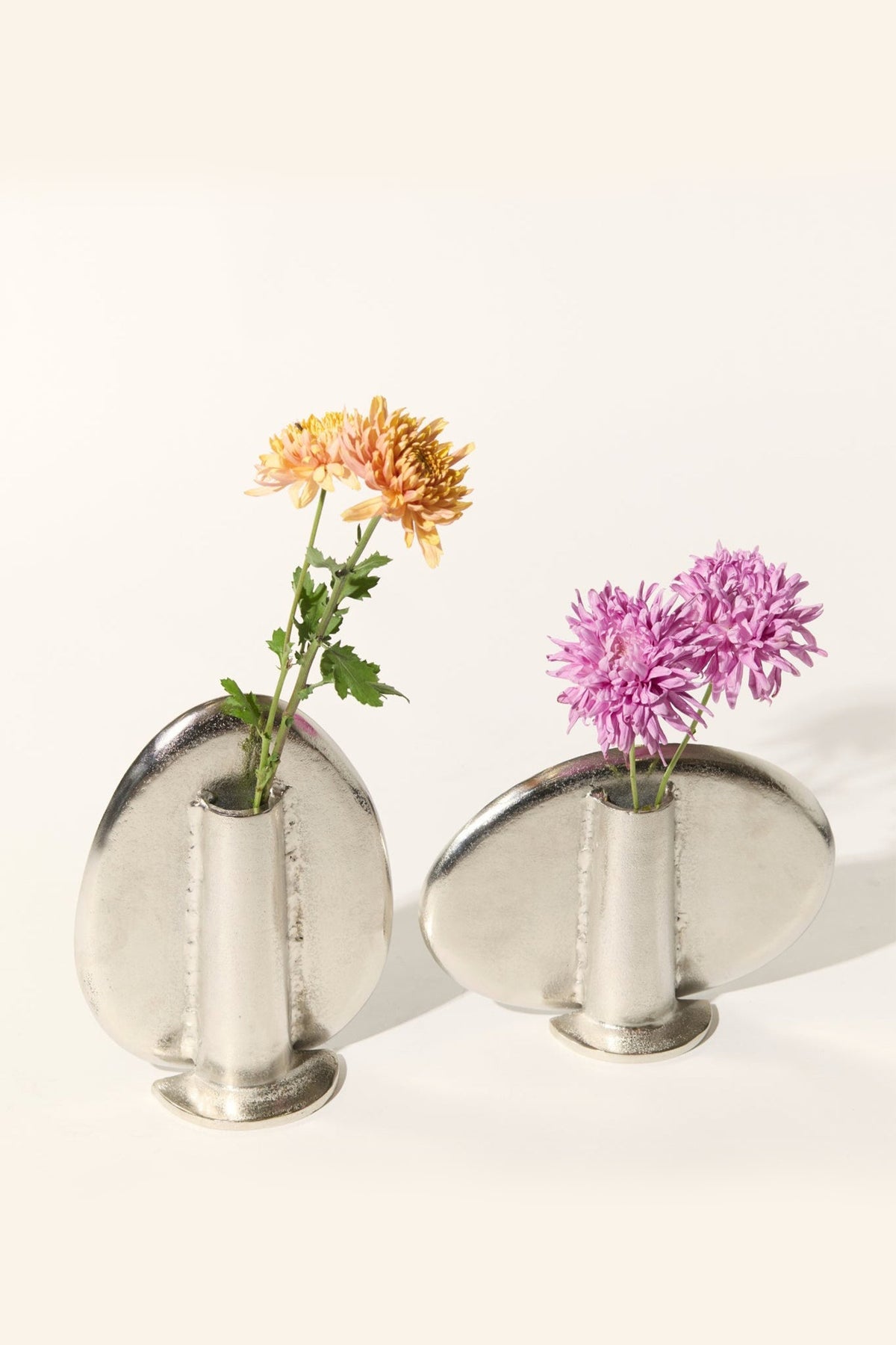 Happy Faces Aluminium Silver Vase