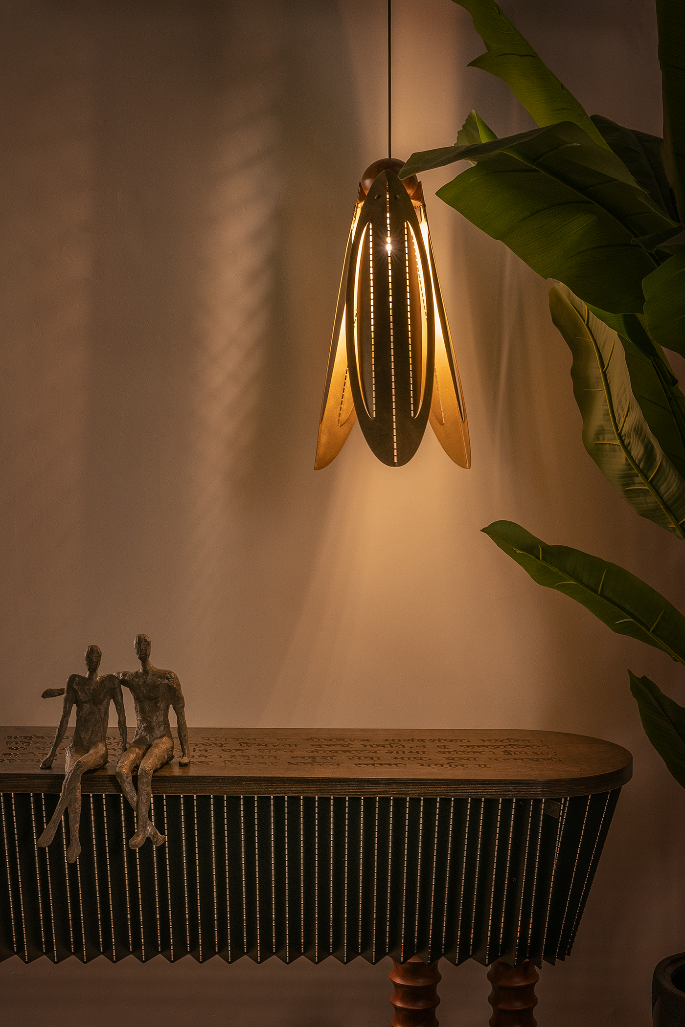 Beetle pendant light