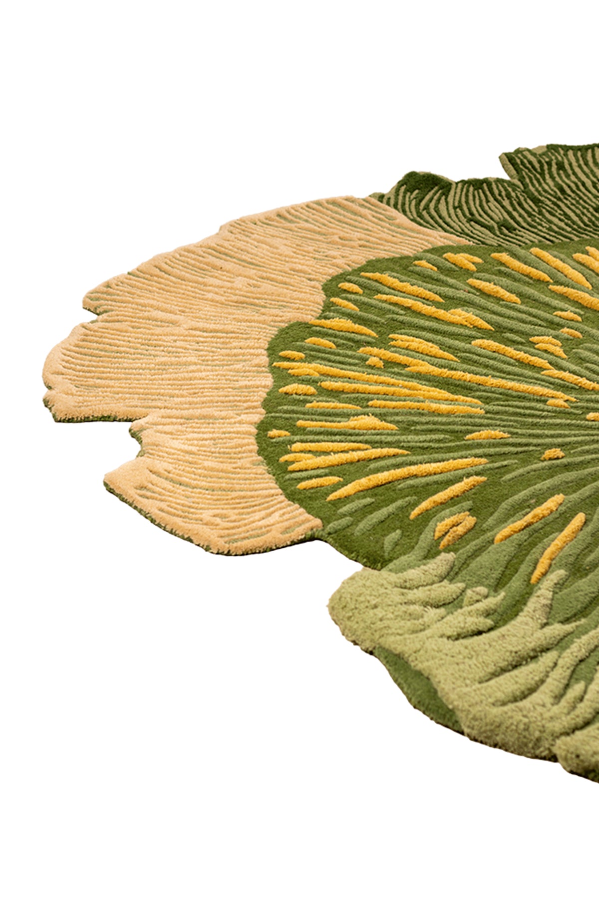 Forest Nuances hand Tufted 100% New Zealand Wool Natural Rug