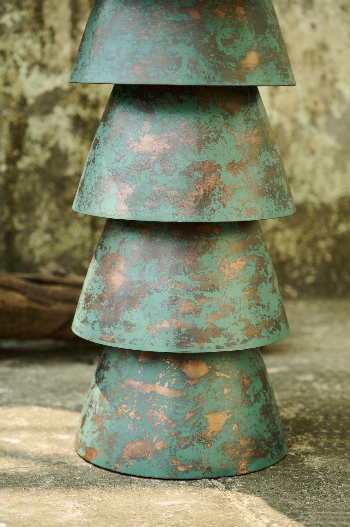 Bucket Copper Patina Mild Steel Drink Table