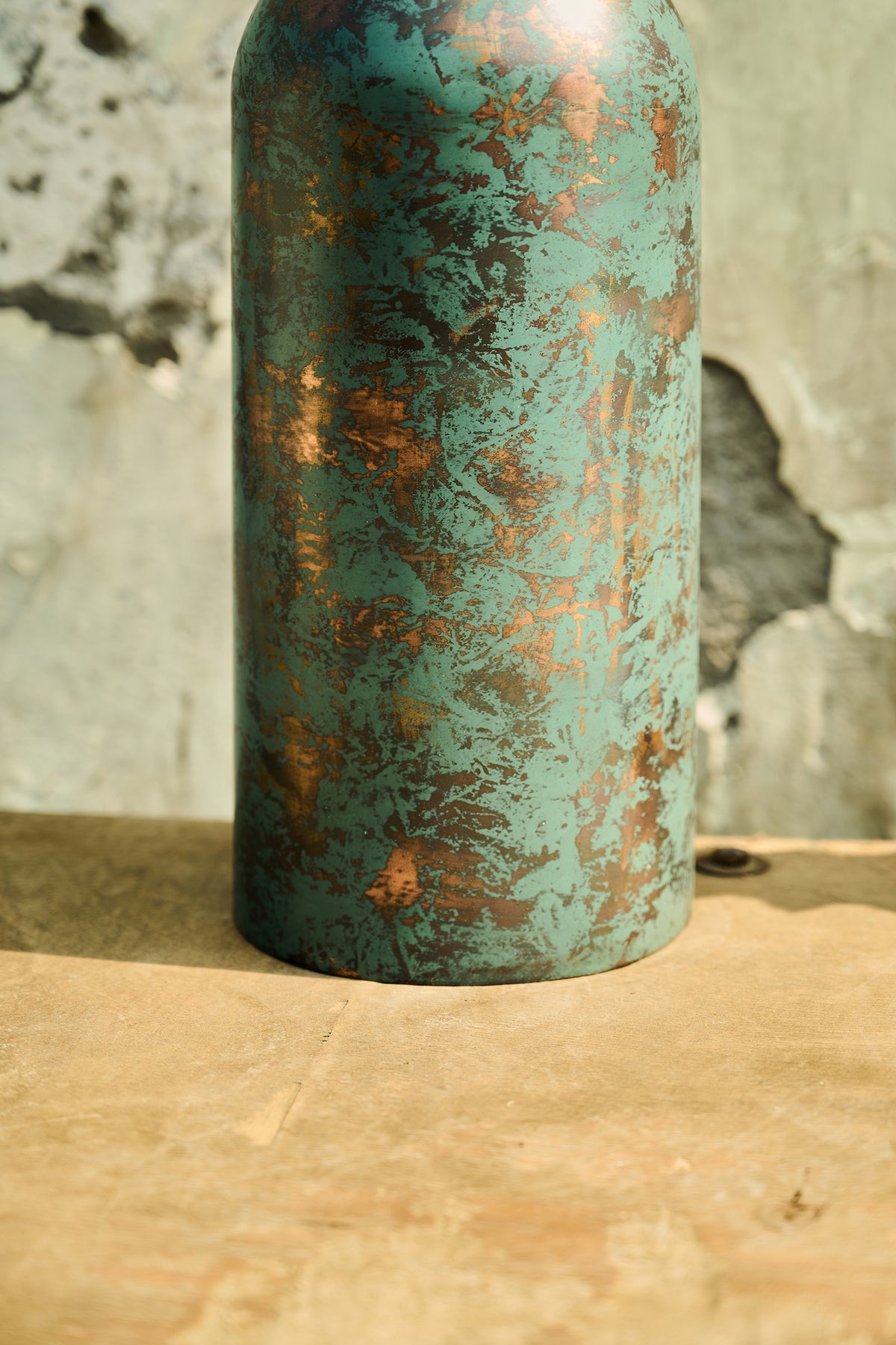 Moon Copper Patina Mild Steel Table Lamp