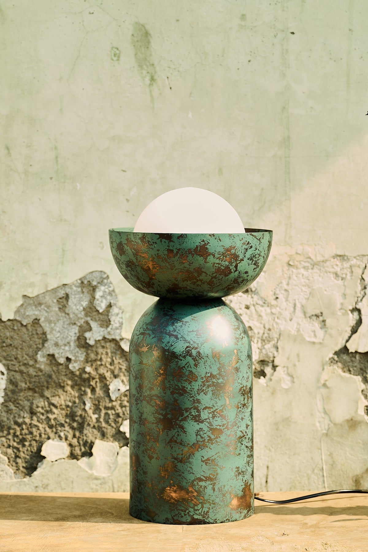 Eclipse Copper Patina Mild Steel Table Lamp