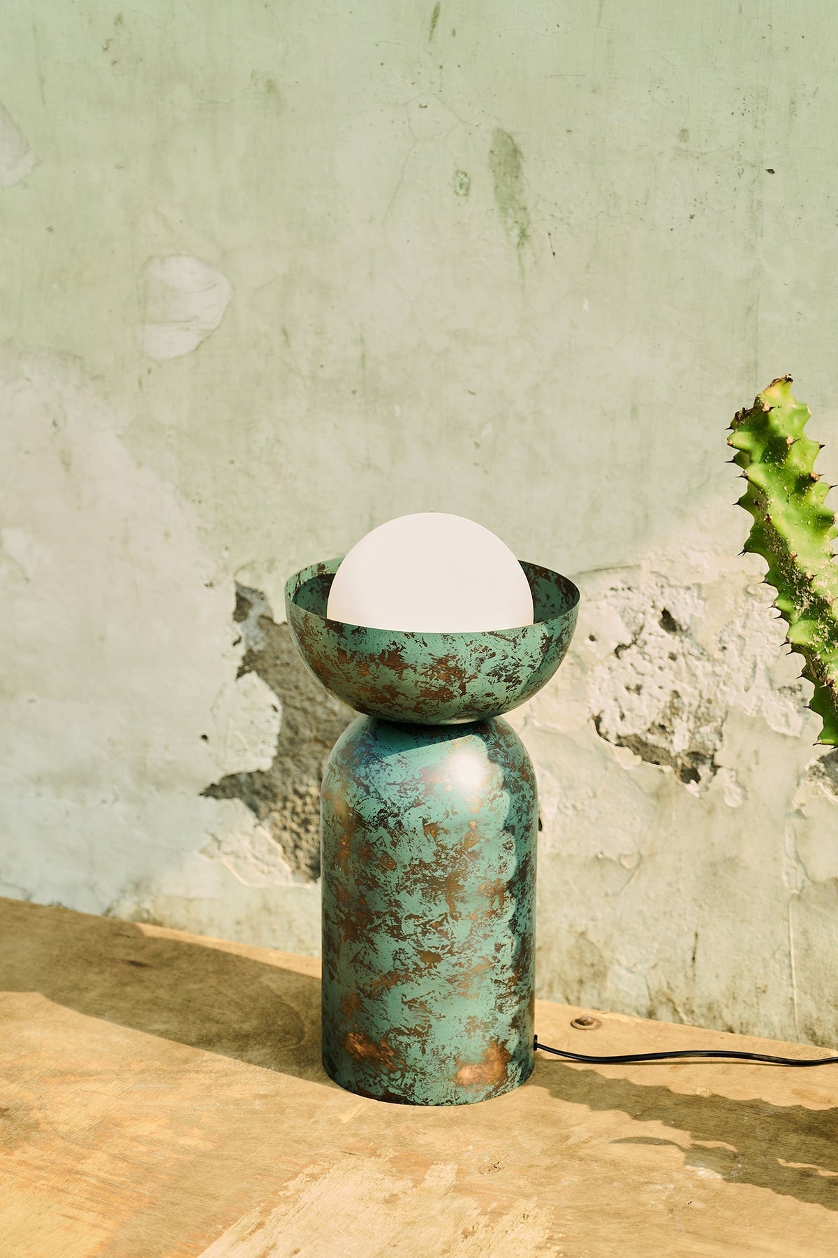 Eclipse Copper Patina Mild Steel Table Lamp