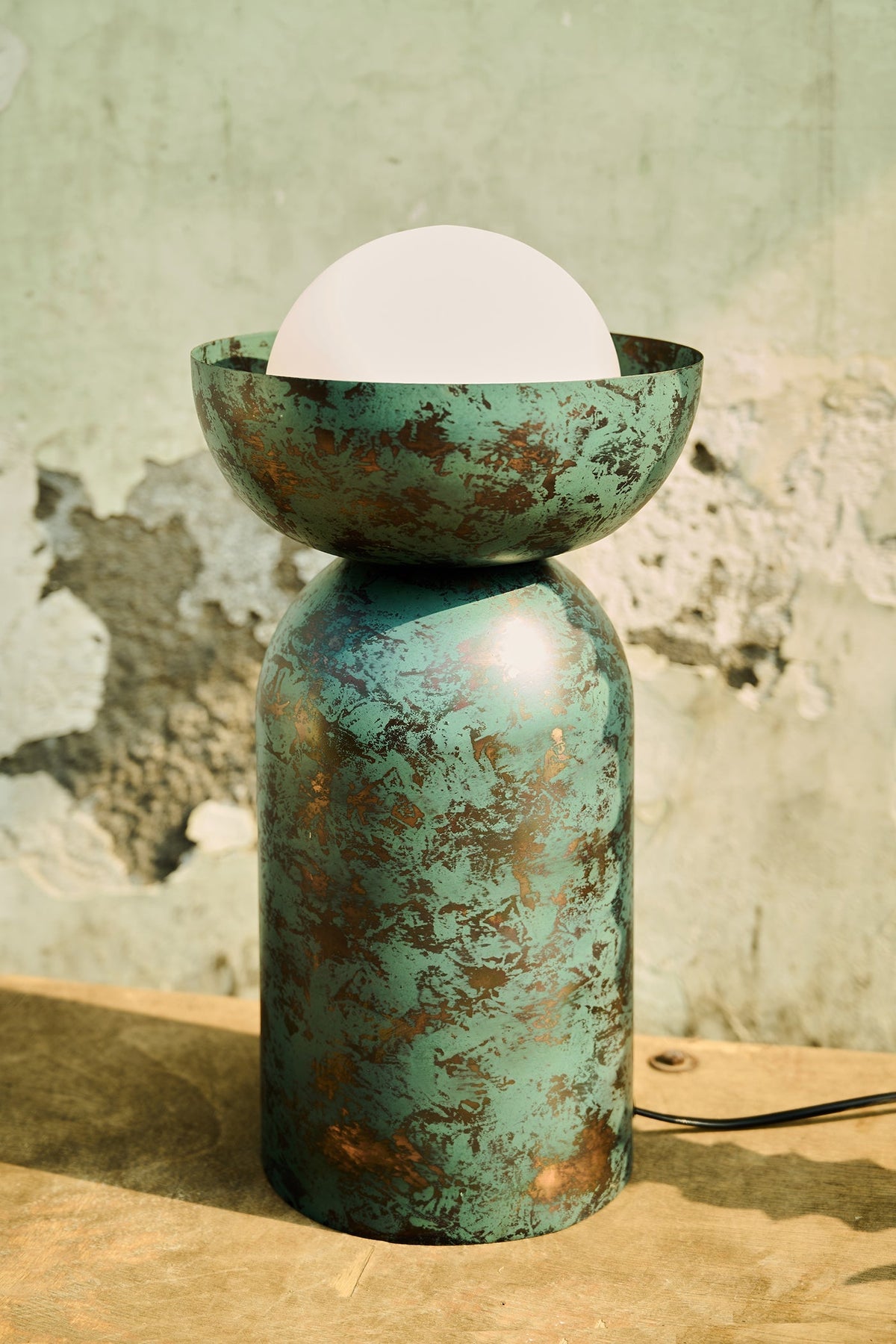 Eclipse Copper Patina Mild Steel Table Lamp