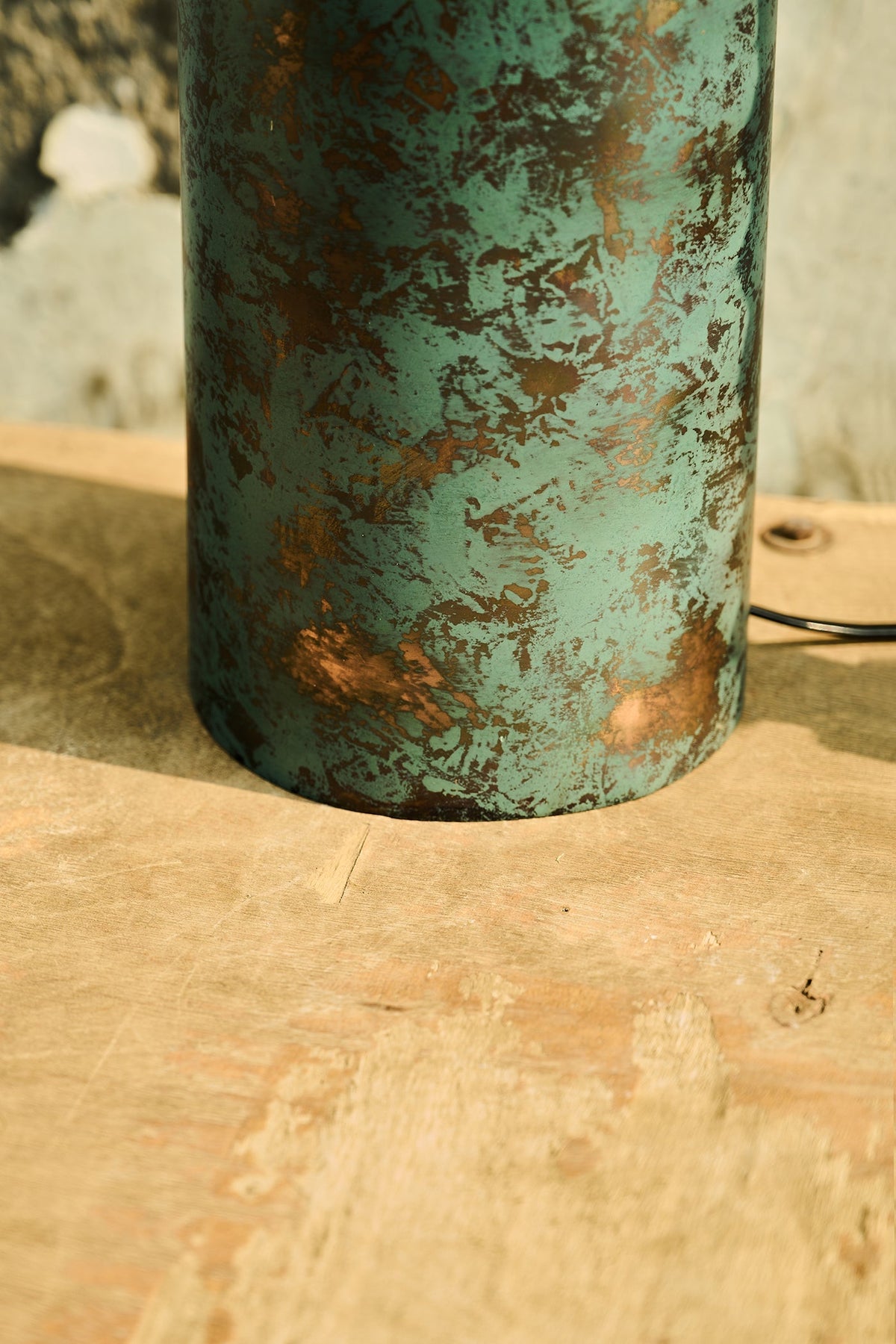 Eclipse Copper Patina Mild Steel Table Lamp