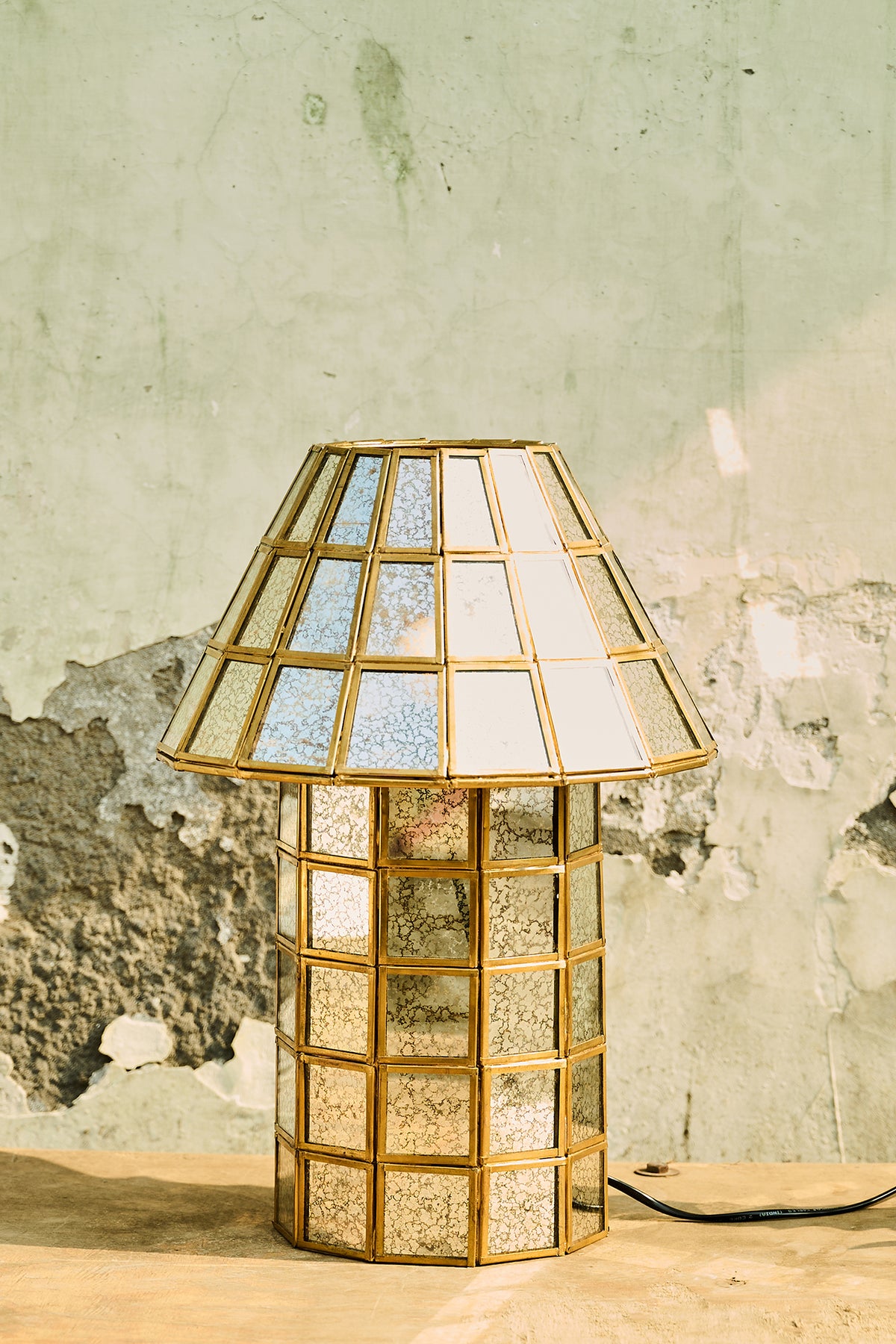Brass-Aged Pure Solid Brass Table Lamp
