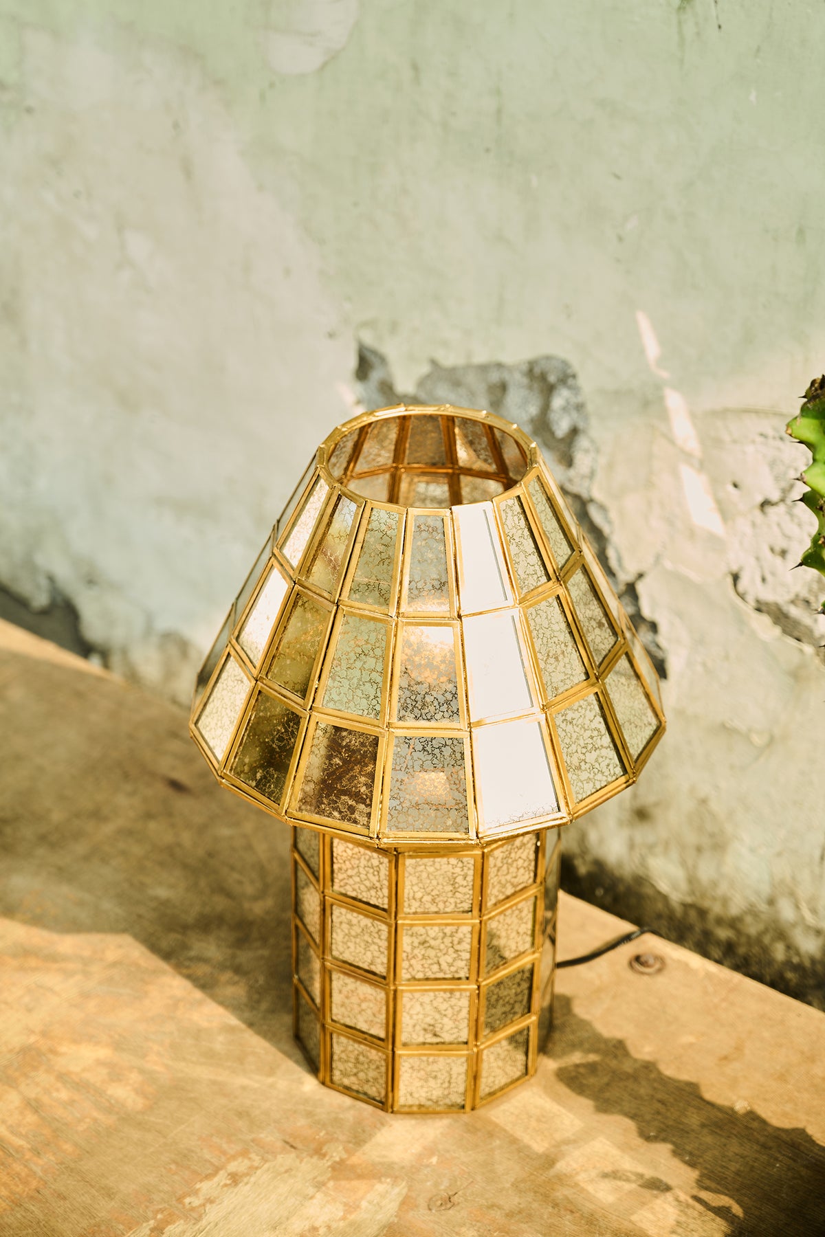 Brass-Aged Pure Solid Brass Table Lamp