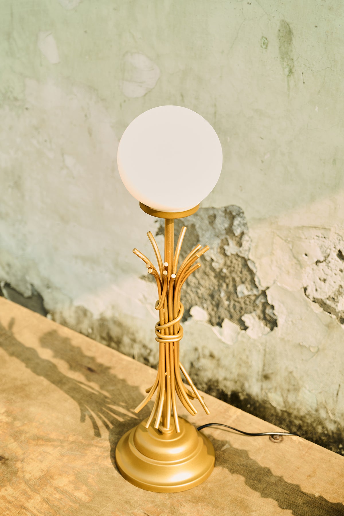 Sheaf Ancient Gold Mild Steel Table Lamp