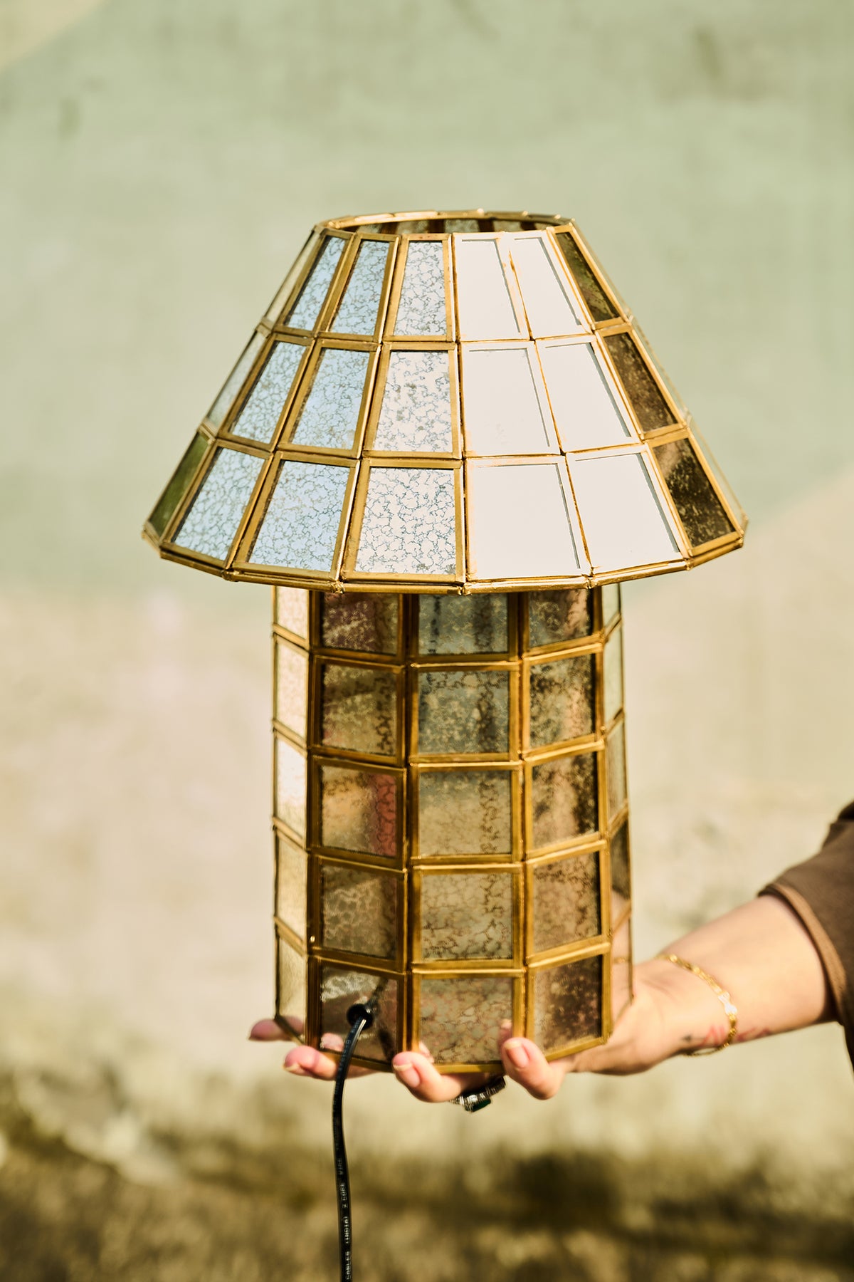 Brass-Aged Pure Solid Brass Table Lamp