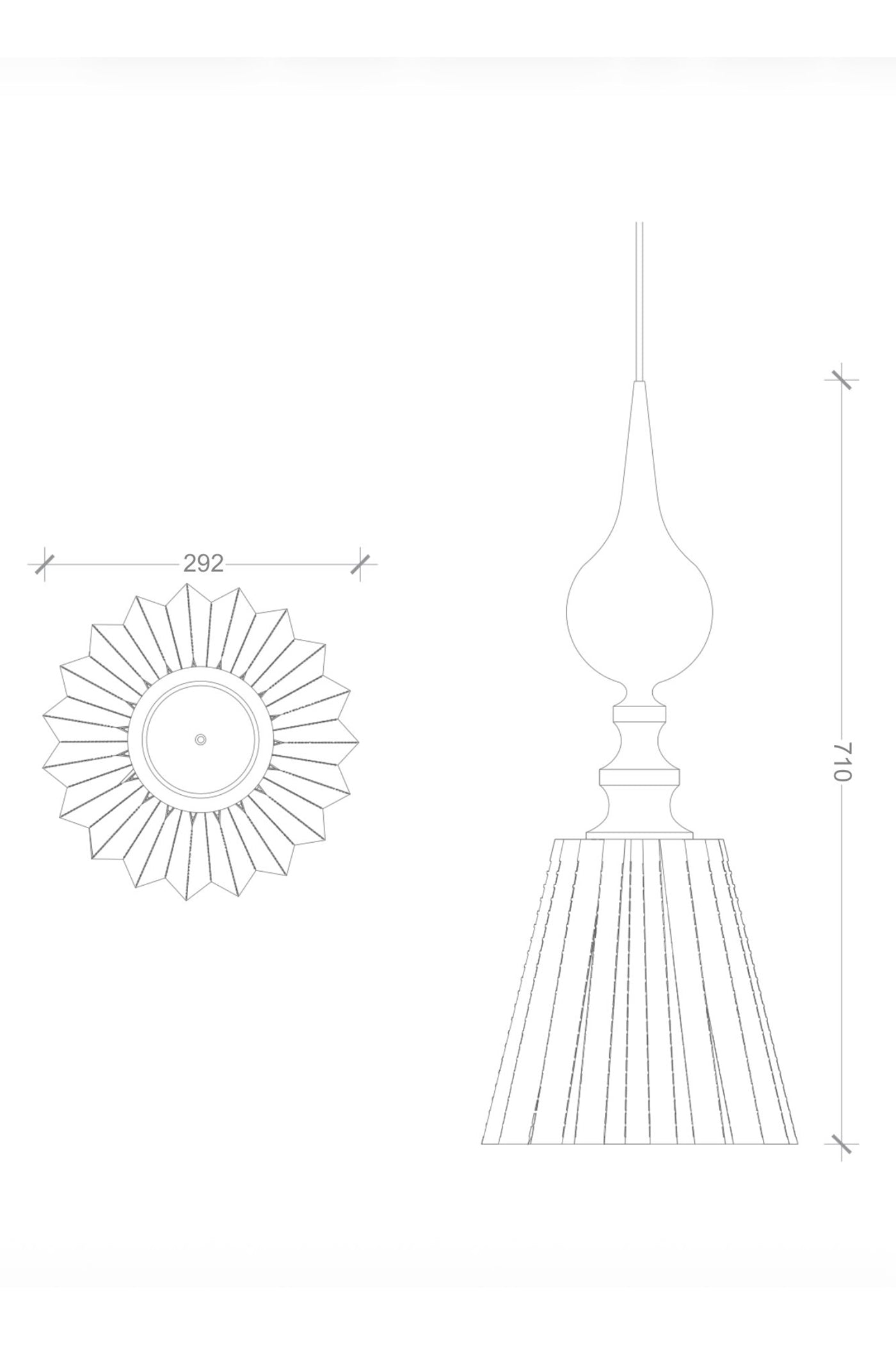 Timber Drop Pendant light