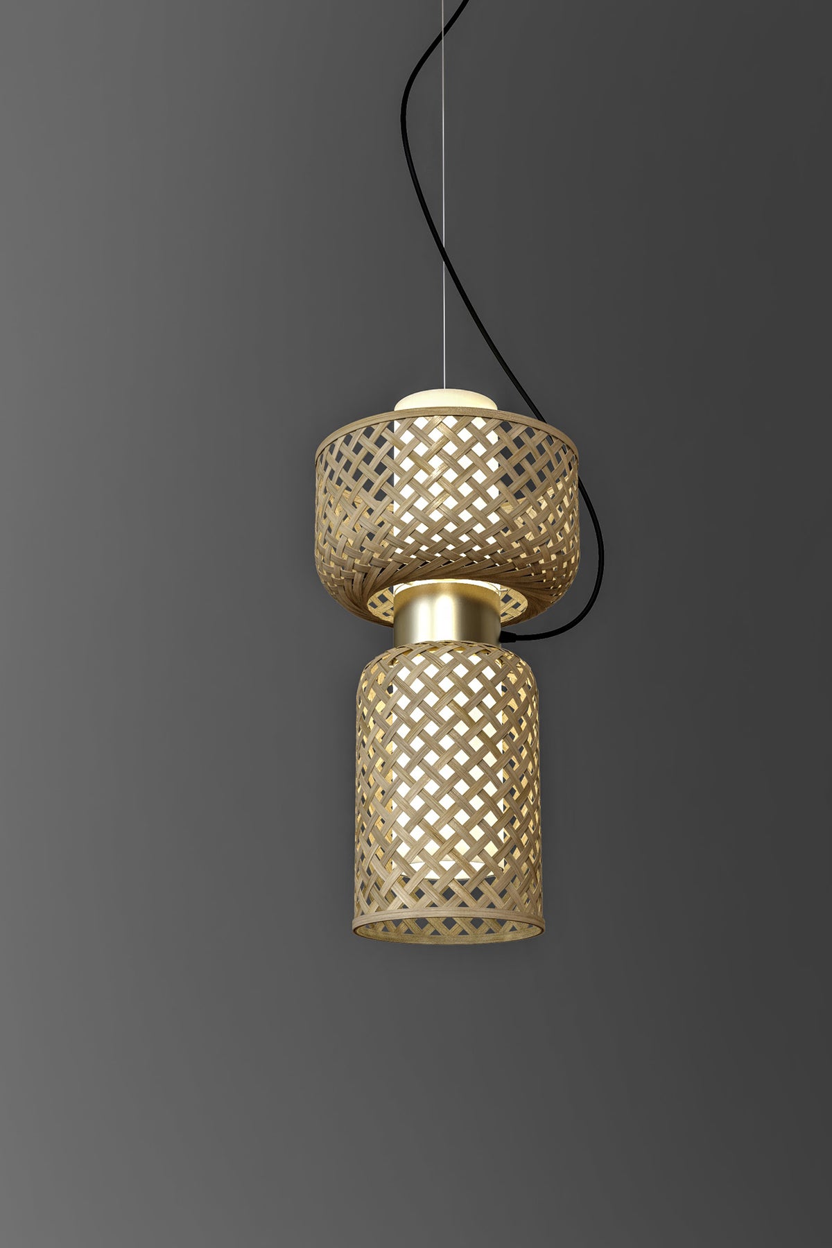 Mianzi Metamorphosis Pendant Bamboo Natural Lamp H-009BC