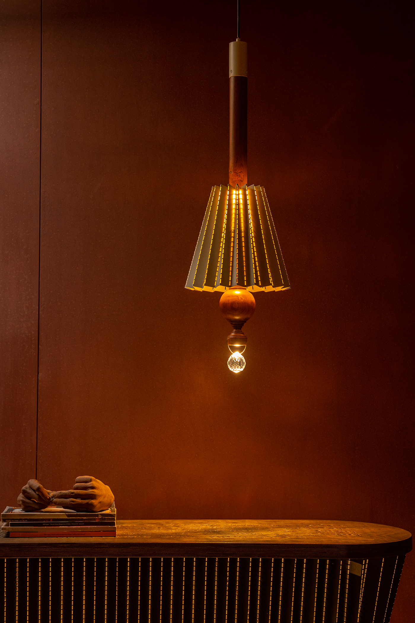 Crystal pendant light