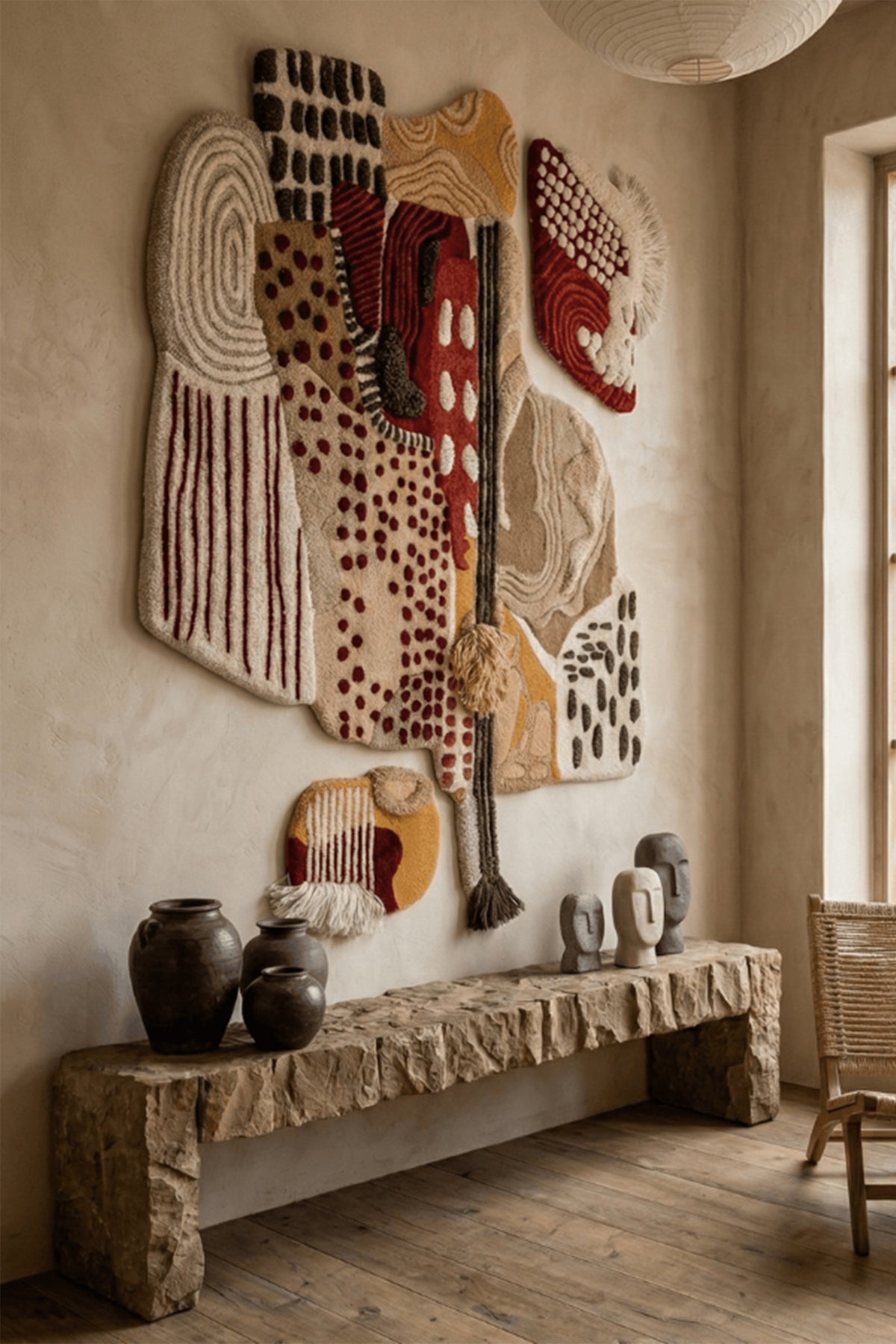 Field of Pause Hand-Tufted 100% New Zealand Wool Wall Rug