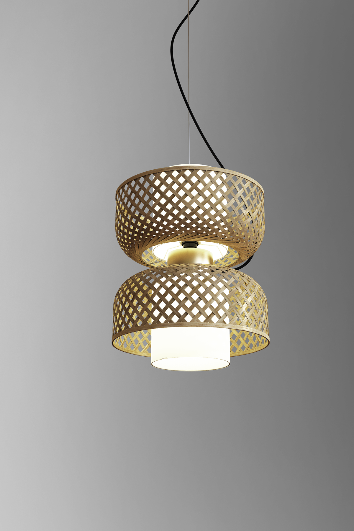 Mianzi Metamorphosis Pendant Bamboo Natural Lamp H-003AA