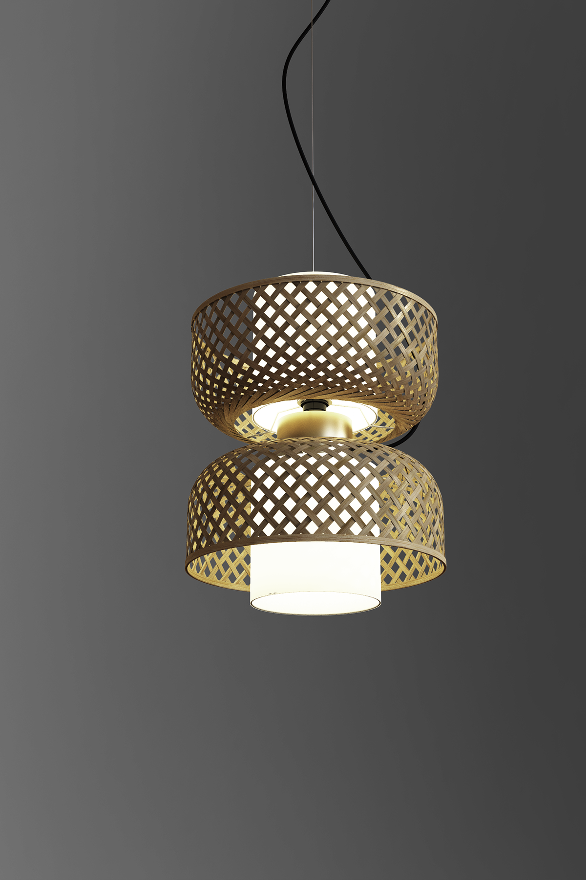 Mianzi Metamorphosis Pendant Bamboo Natural Lamp H-003AA