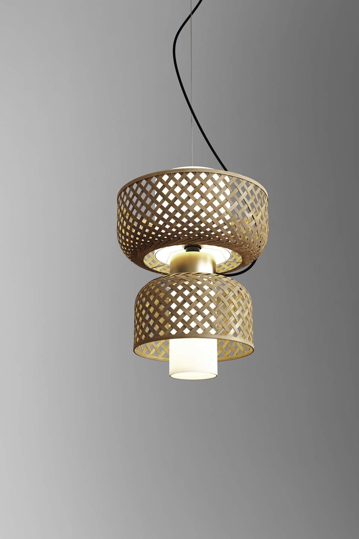 Mianzi Metamorphosis Pendant Bamboo Natural Lamp H-004AB