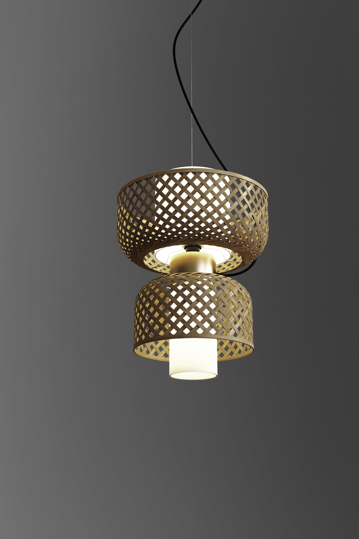 Mianzi Metamorphosis Pendant Bamboo Natural Lamp H-004AB