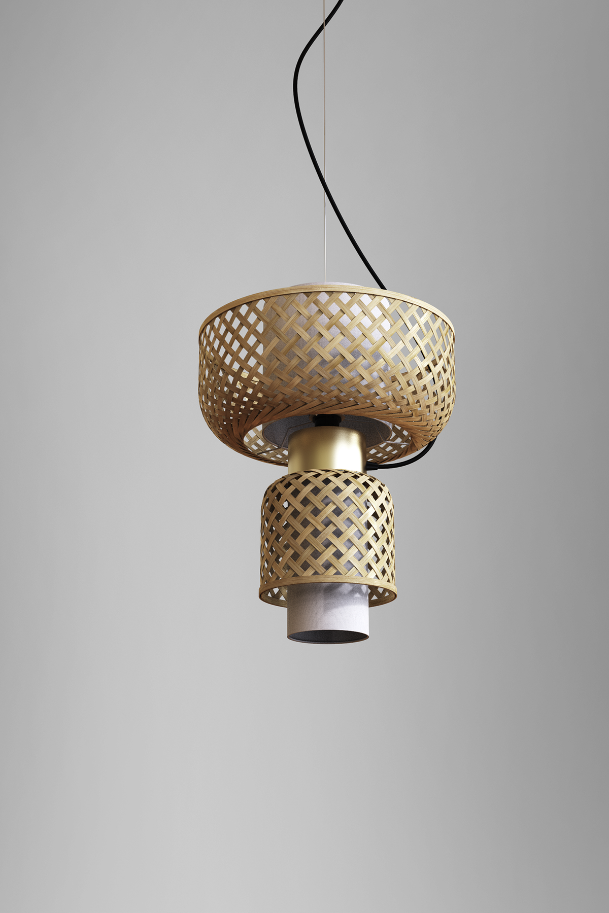 Mianzi Metamorphosis Pendant Bamboo Natural Lamp H-006AD