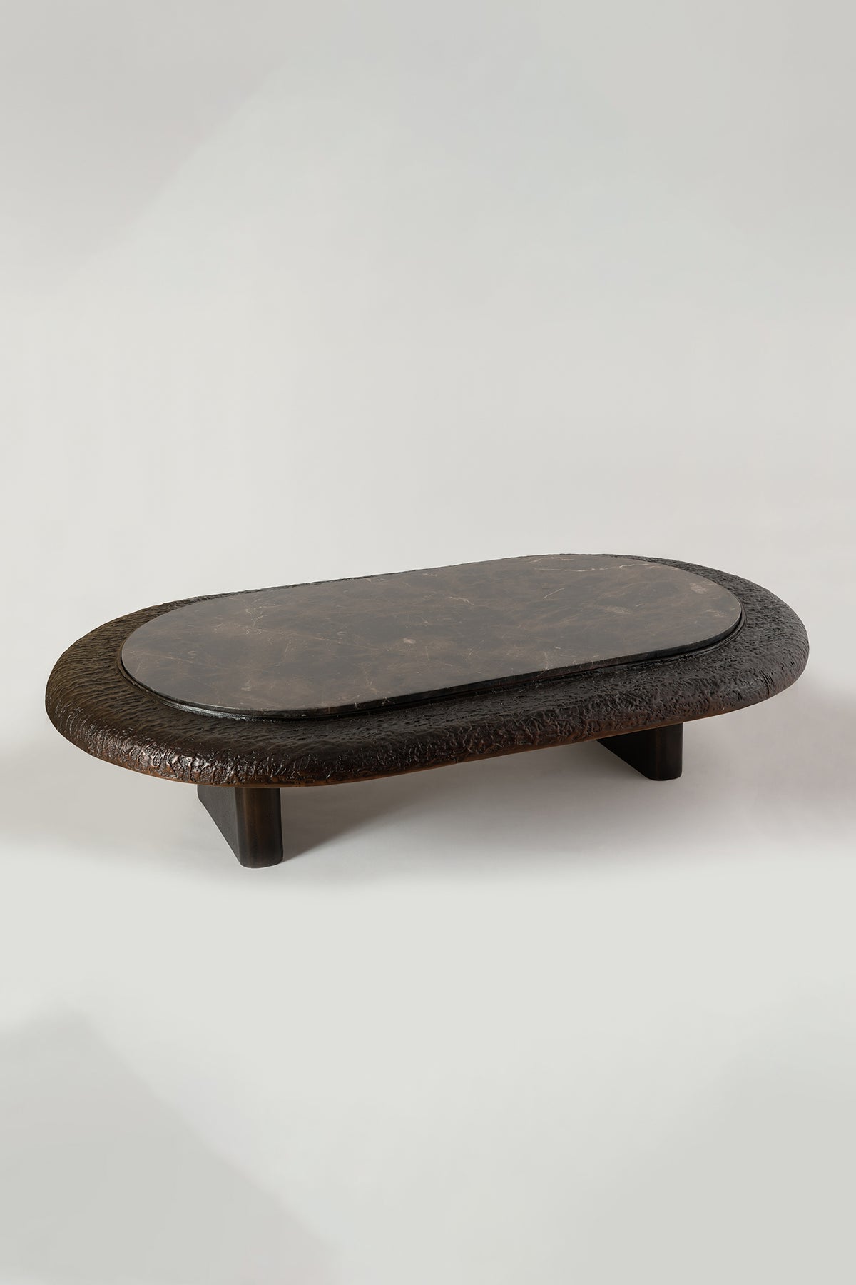 Agni Coffee Cast Aluminium Frame Balck Table