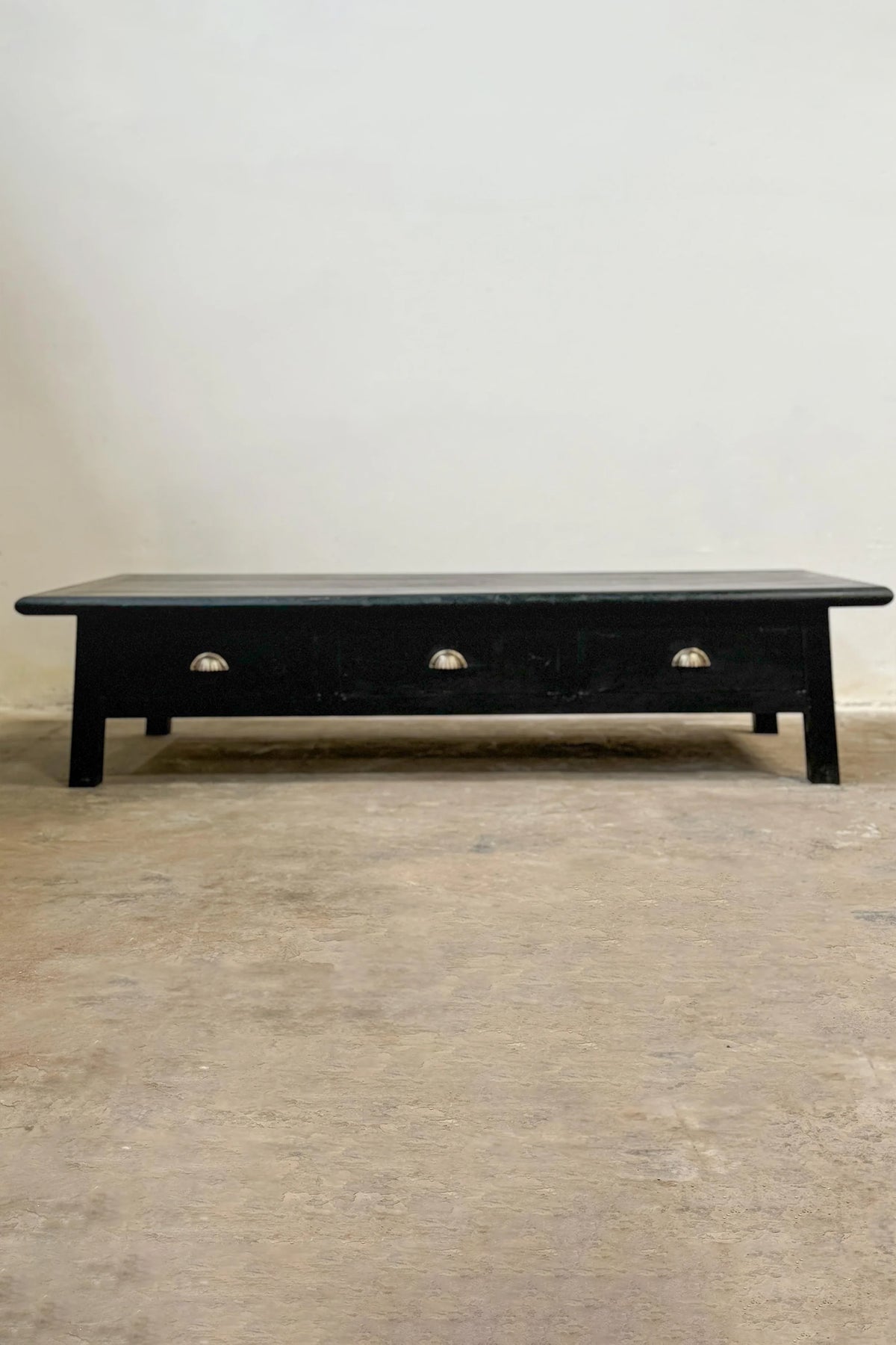 Alberto Reclaimed Saalwood Black Matte Coffee Table