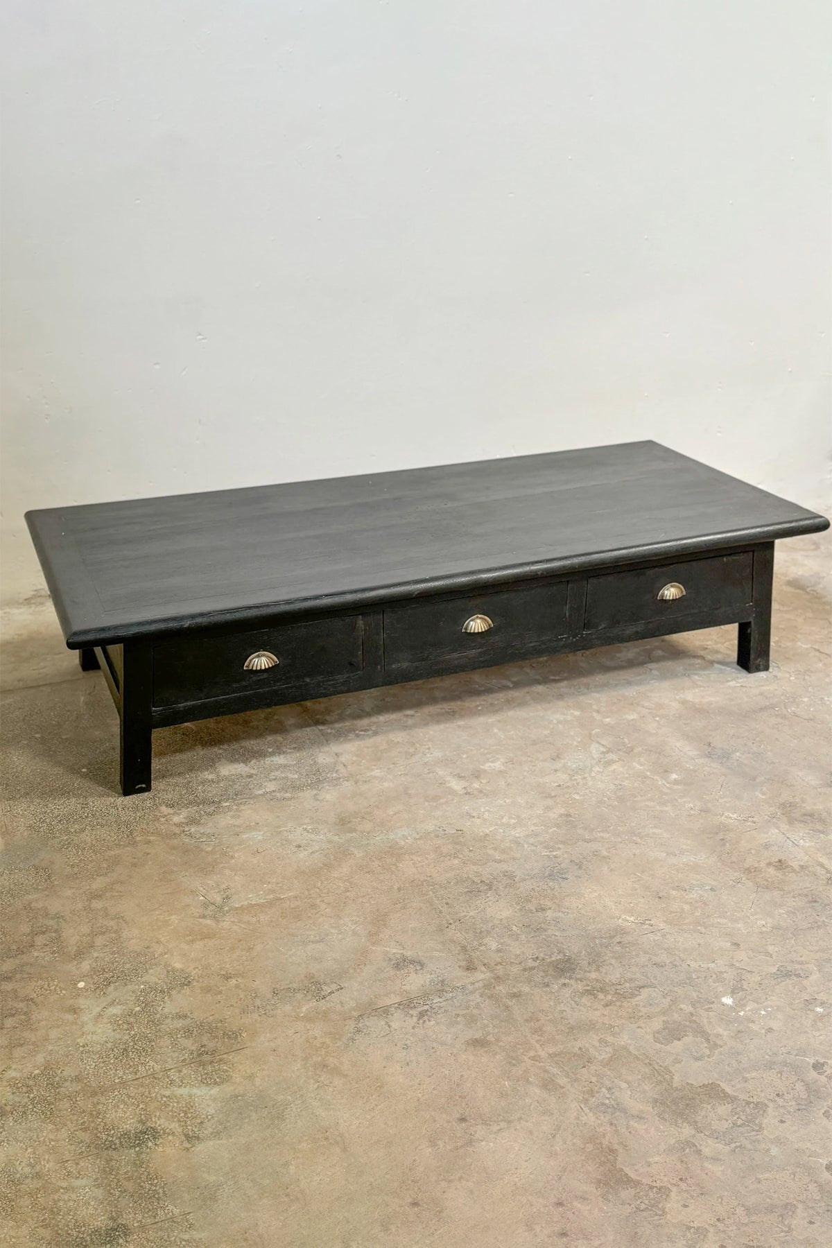 Alberto Reclaimed Saalwood Black Matte Coffee Table