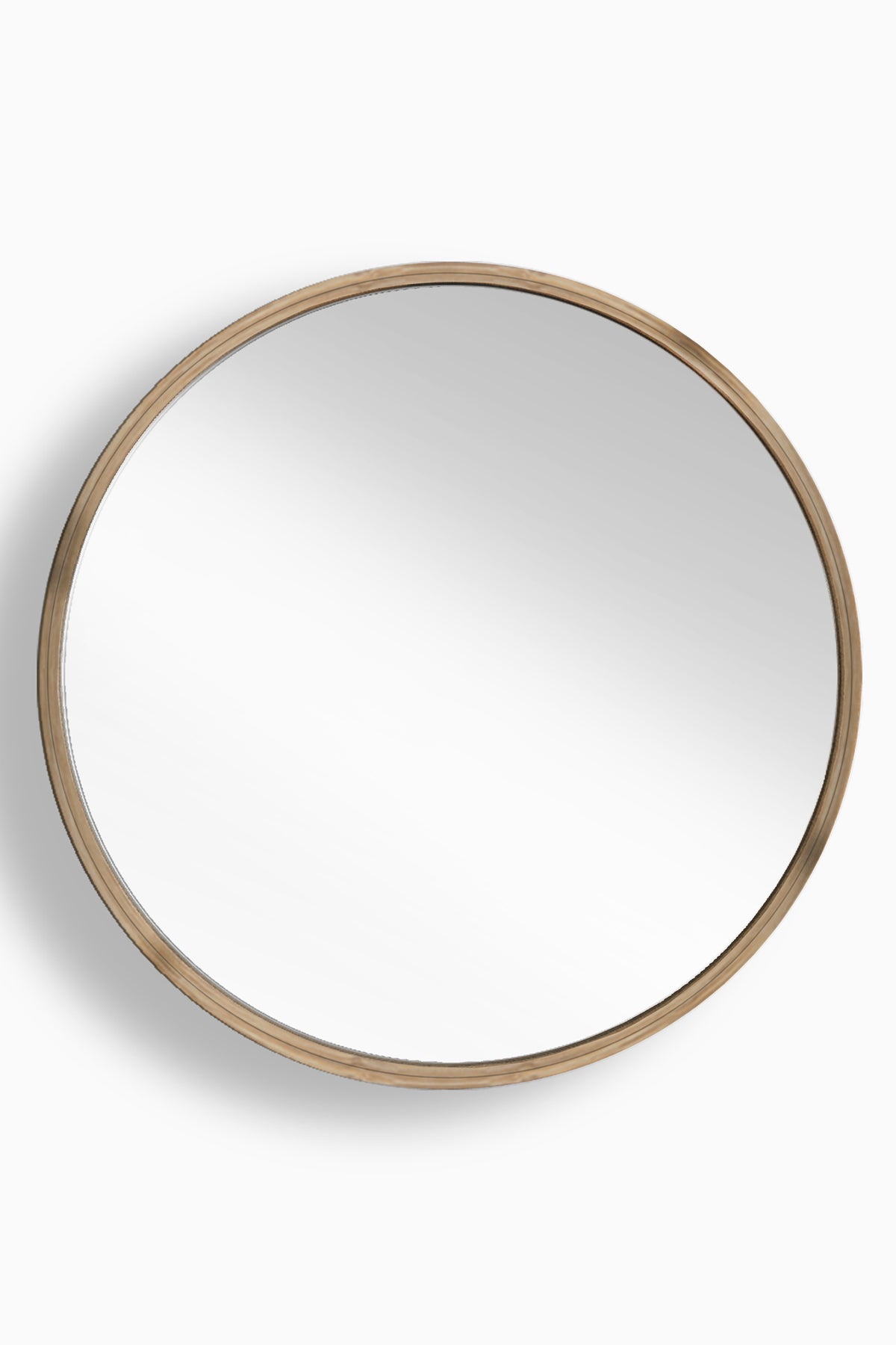 Mianzi Mira Round (XL) Bamboo Blue Wall Mirrors