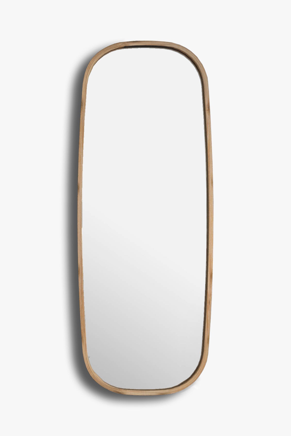 Mianzi Mira Squircle (Large) Bamboo Natural Wall Mirrors