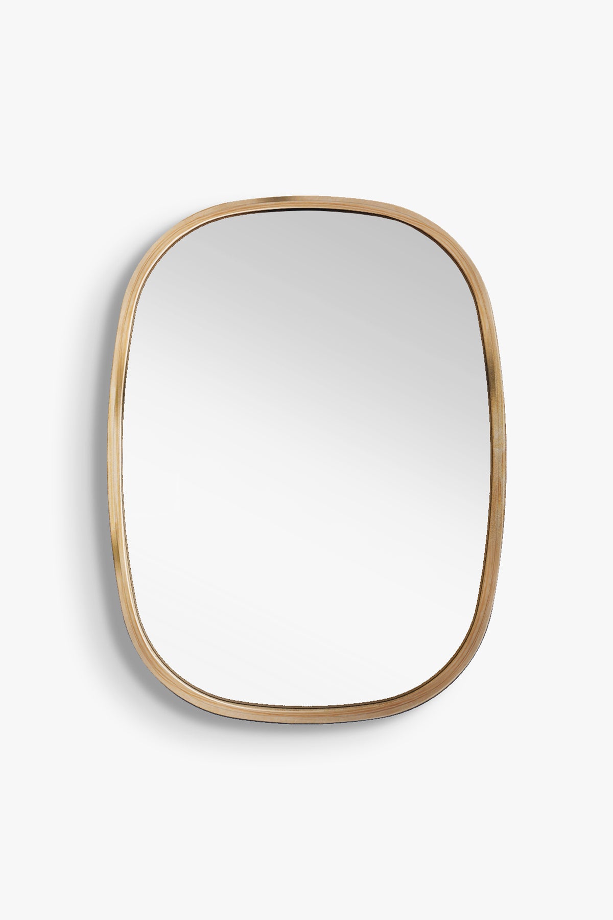 Mianzi Mira Squircle (Small) Bamboo Natural Wall Mirrors