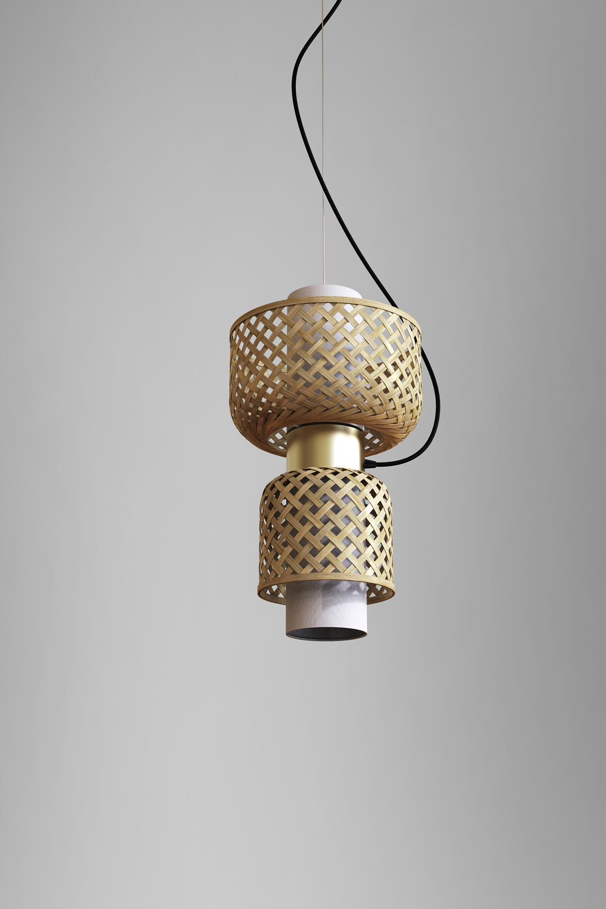 Mianzi Metamorphosis Pendant Bamboo Natural Lamp H-010BD