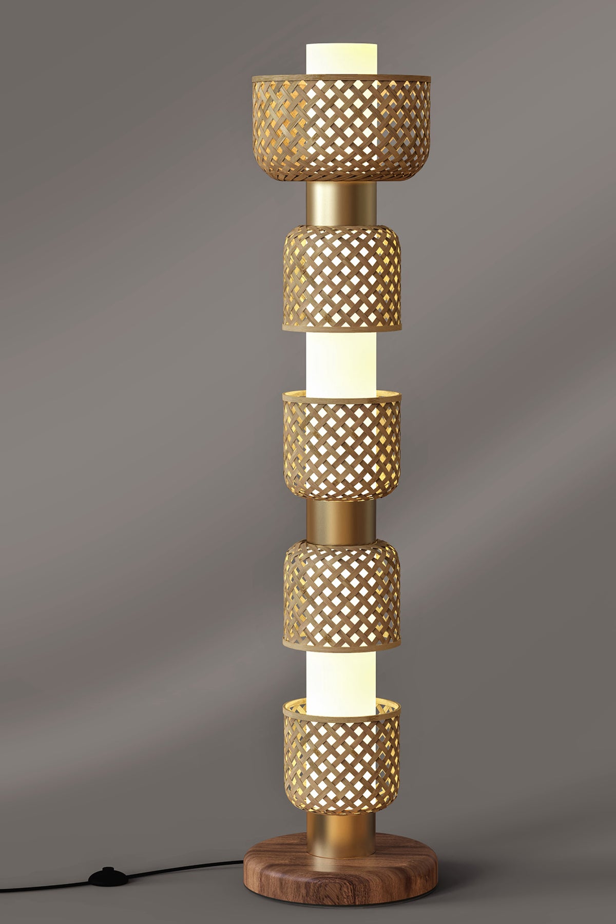 Mianzi Metamorphosis Floor Bamboo Natural Lamp BDDDD