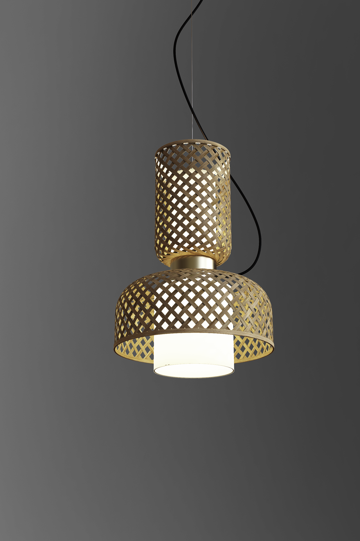 Mianzi Metamorphosis Pendant Bamboo Natural Lamp H-011CA