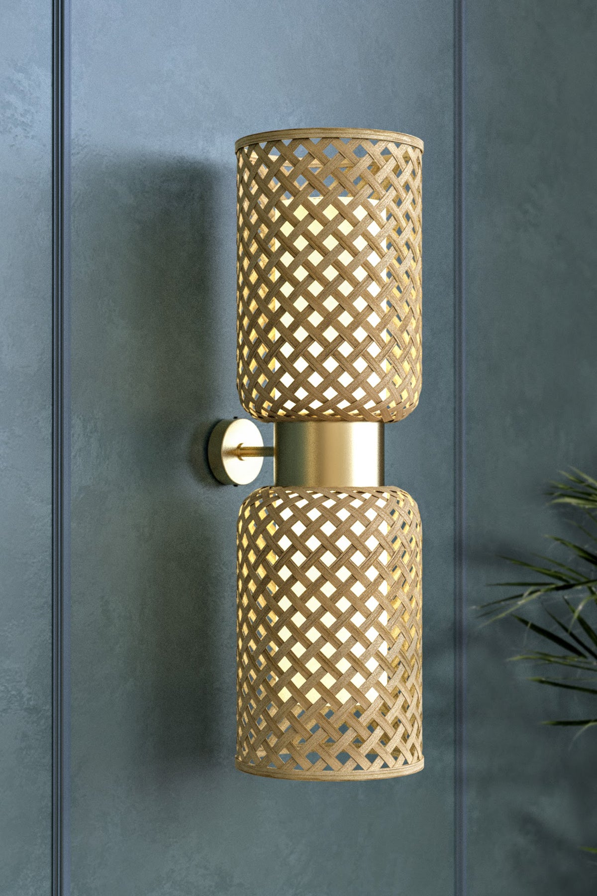 Mianzi Metamorphosis Bamboo Natural Wall Lamp CC