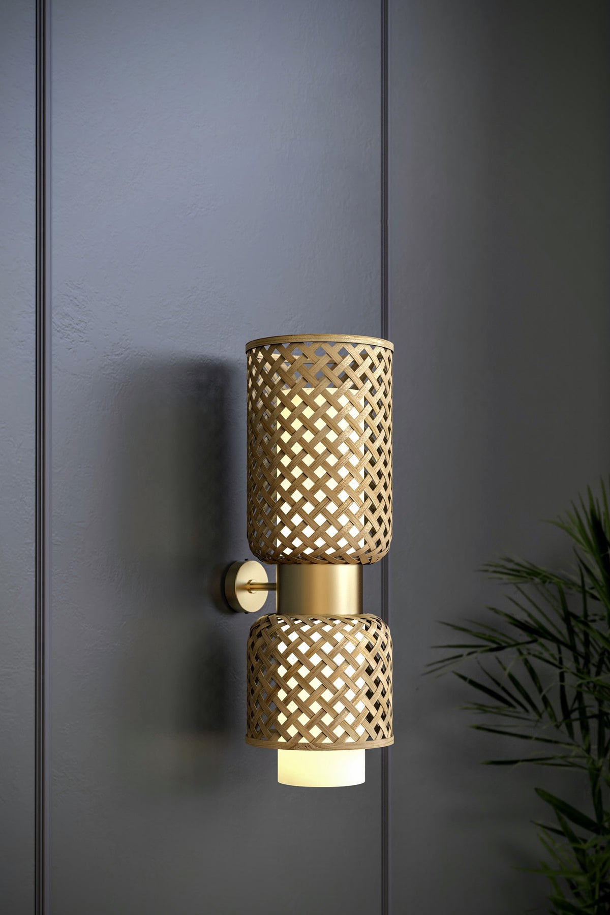 Mianzi Metamorphosis Bamboo Natural Wall Lamp CD
