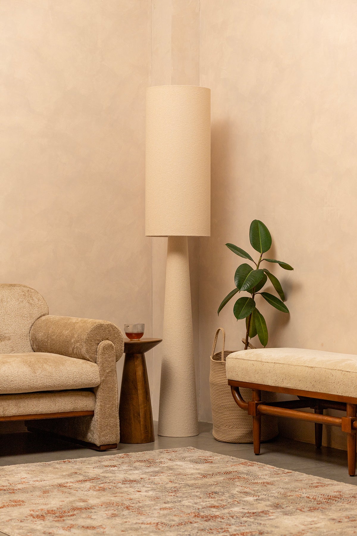 Verano Boucle Natural Lamp