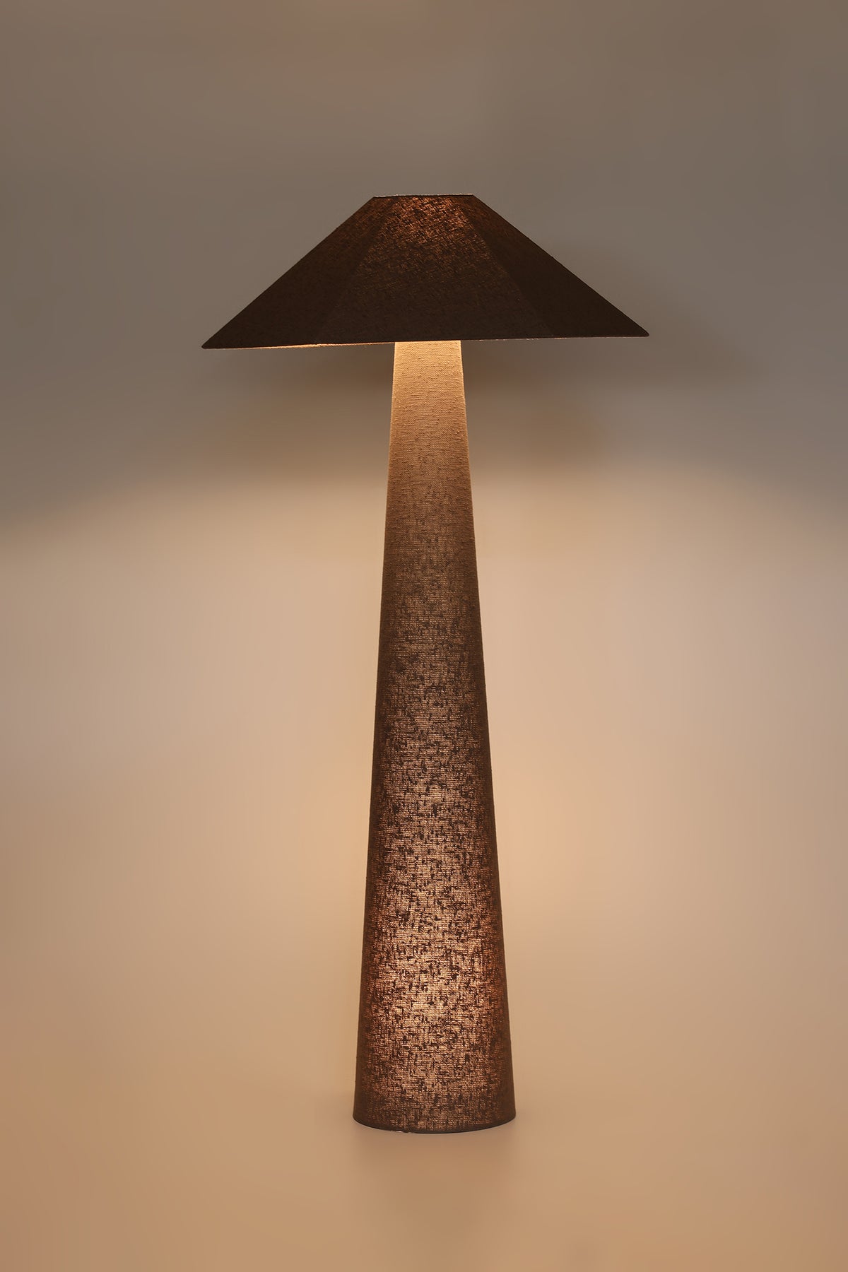 Vespera Boucle - Taupe Grey Lamp
