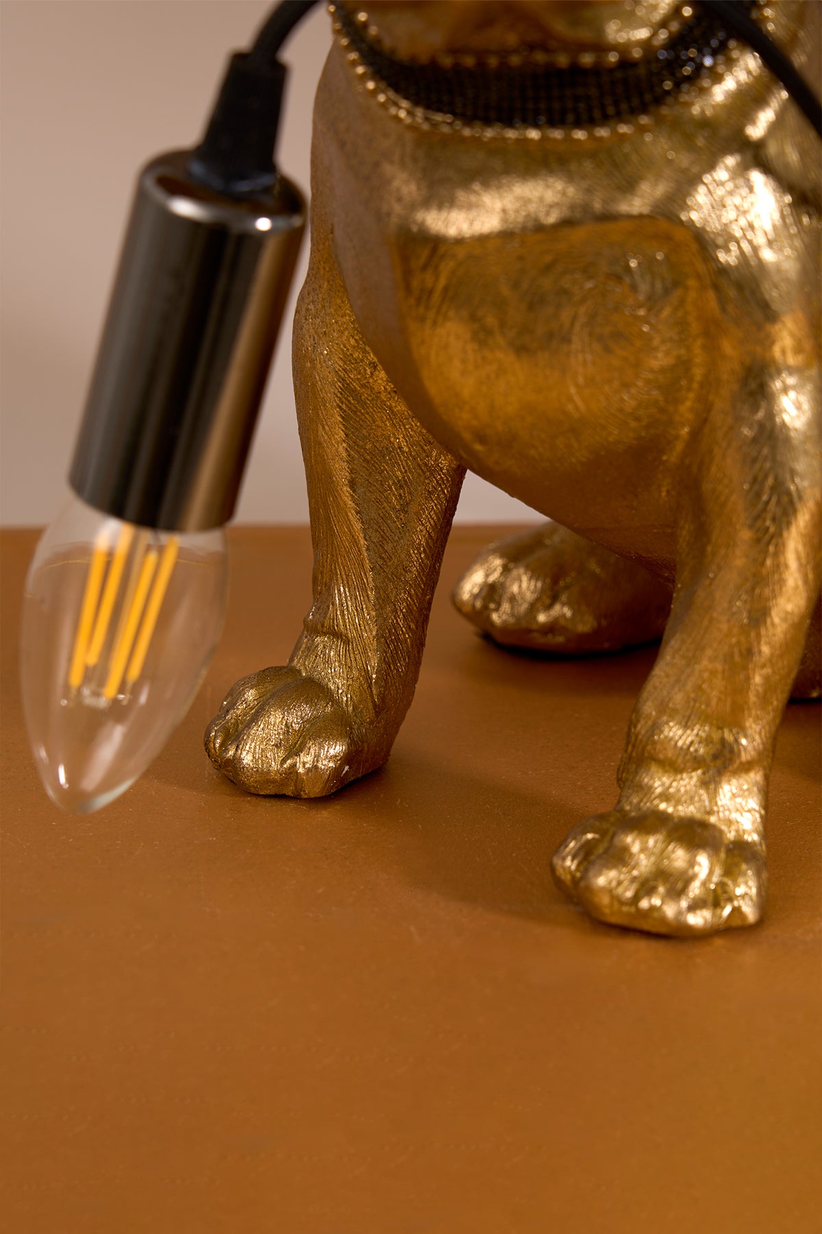 Golden Guardian Metal Gold Table Lamp