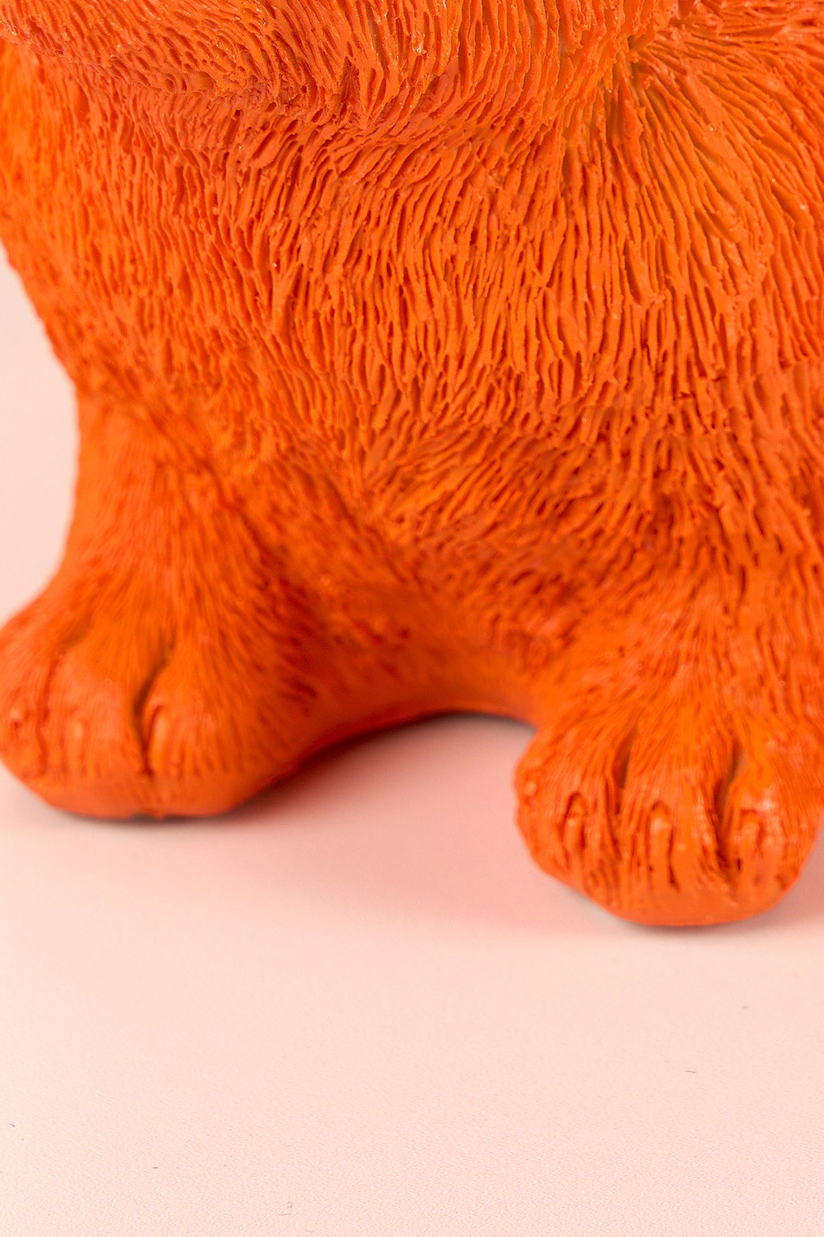 Happy Fortune Resin Orange Piggy Bank